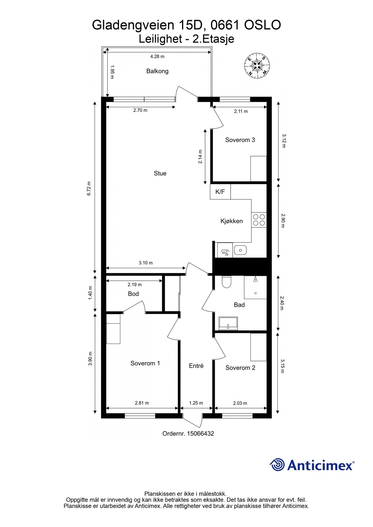 Boligens plantegning. Galleribilde