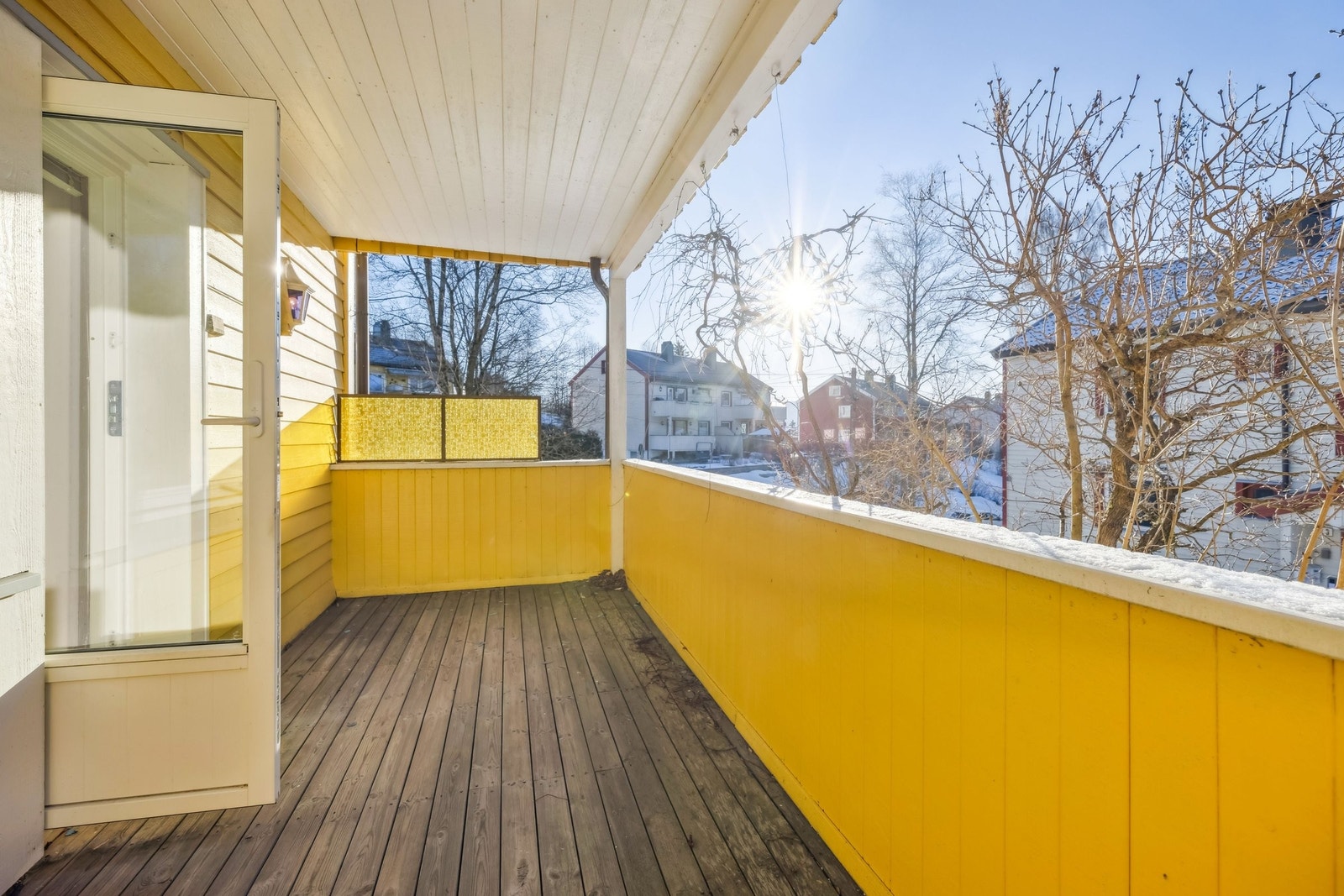 Balkong på 10 kvm med gode solforhold Galleribilde