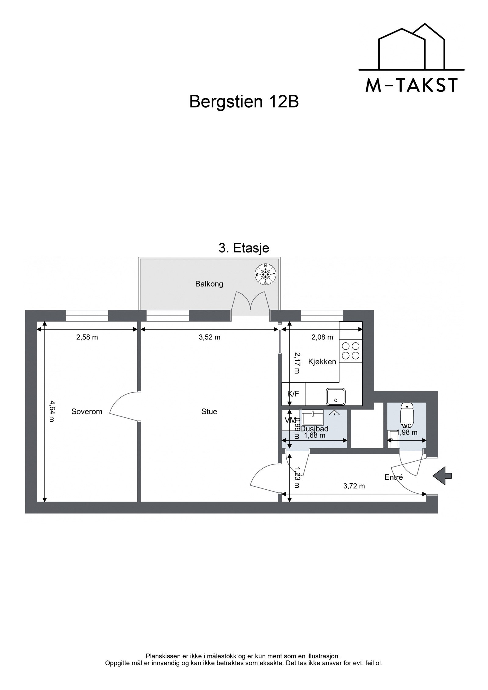 Bergstien 12B - 3. Etasje Galleribilde