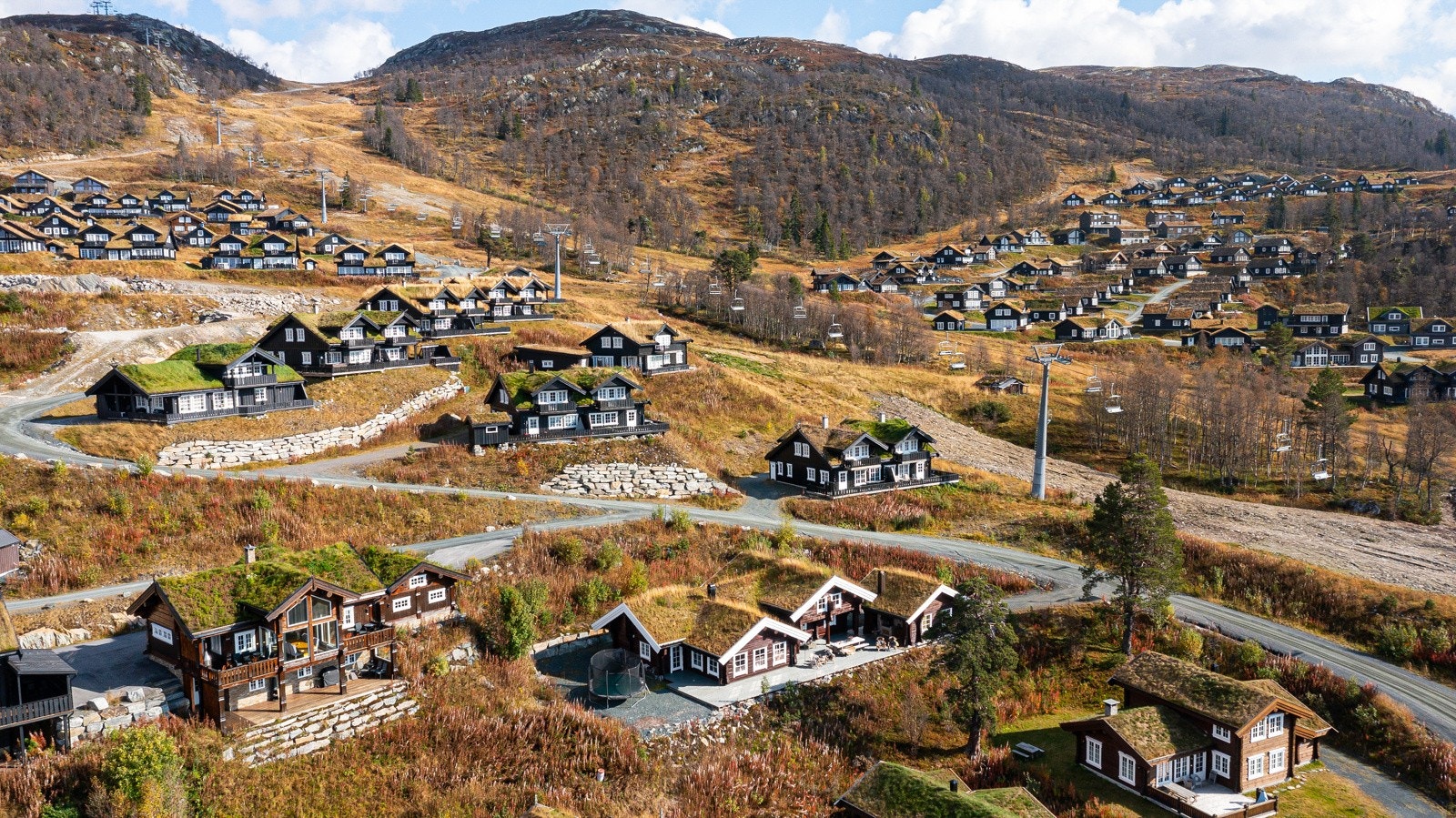 Nydelig, håndlaftet hytte med ski inn/ut til alpint & langrenn Galleribilde