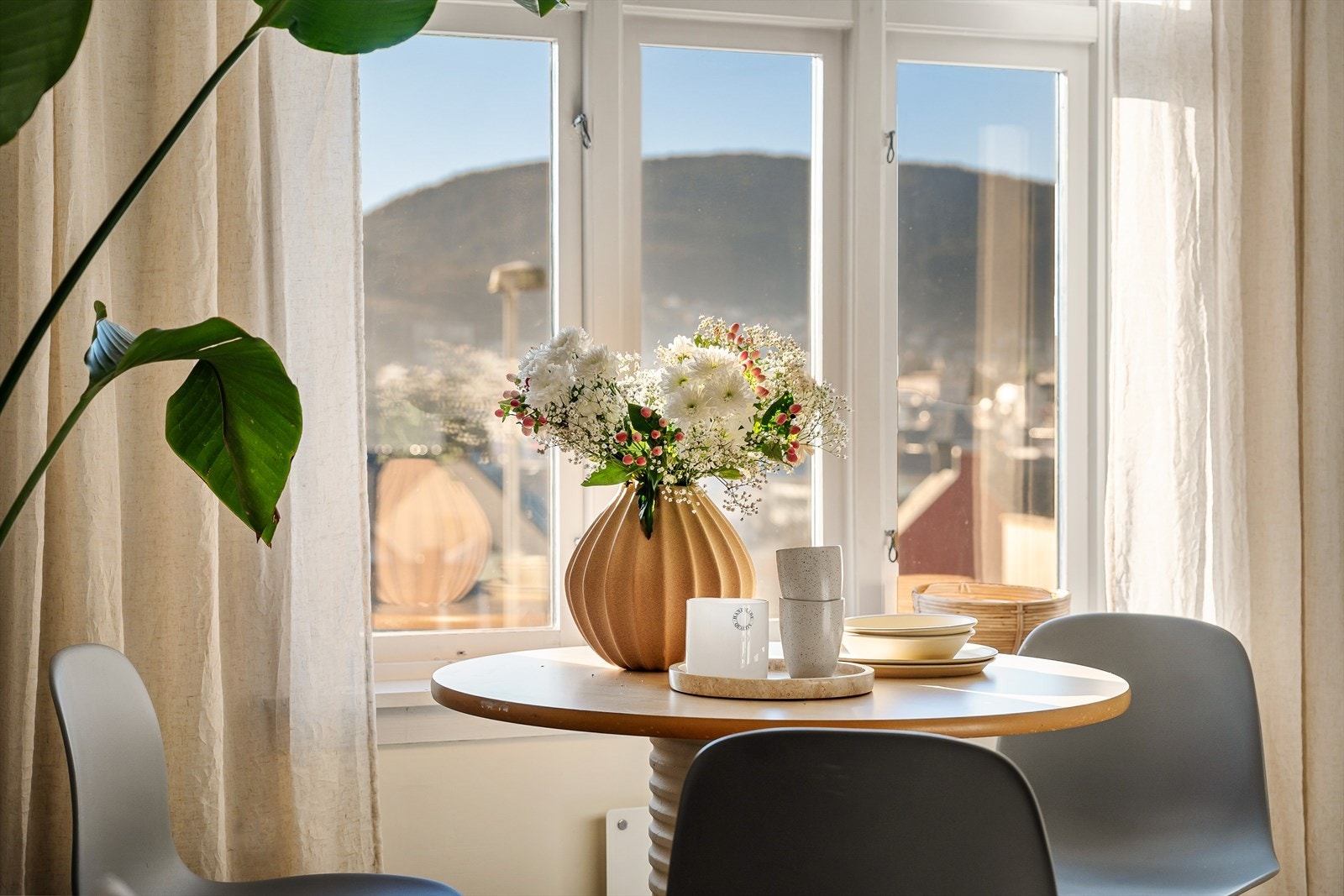 Et fantastisk lysinnslipp og flott utsikt utover Bergen by. Galleribilde