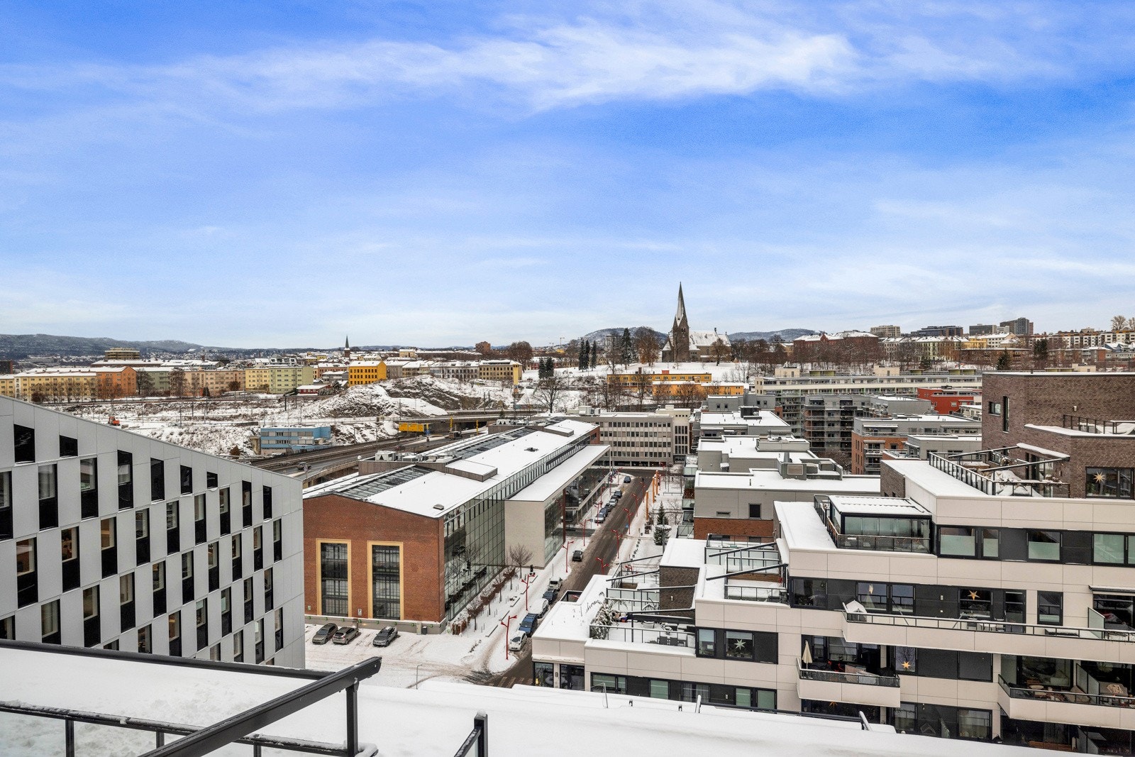 Utsikt fra takterrassen. Galleribilde