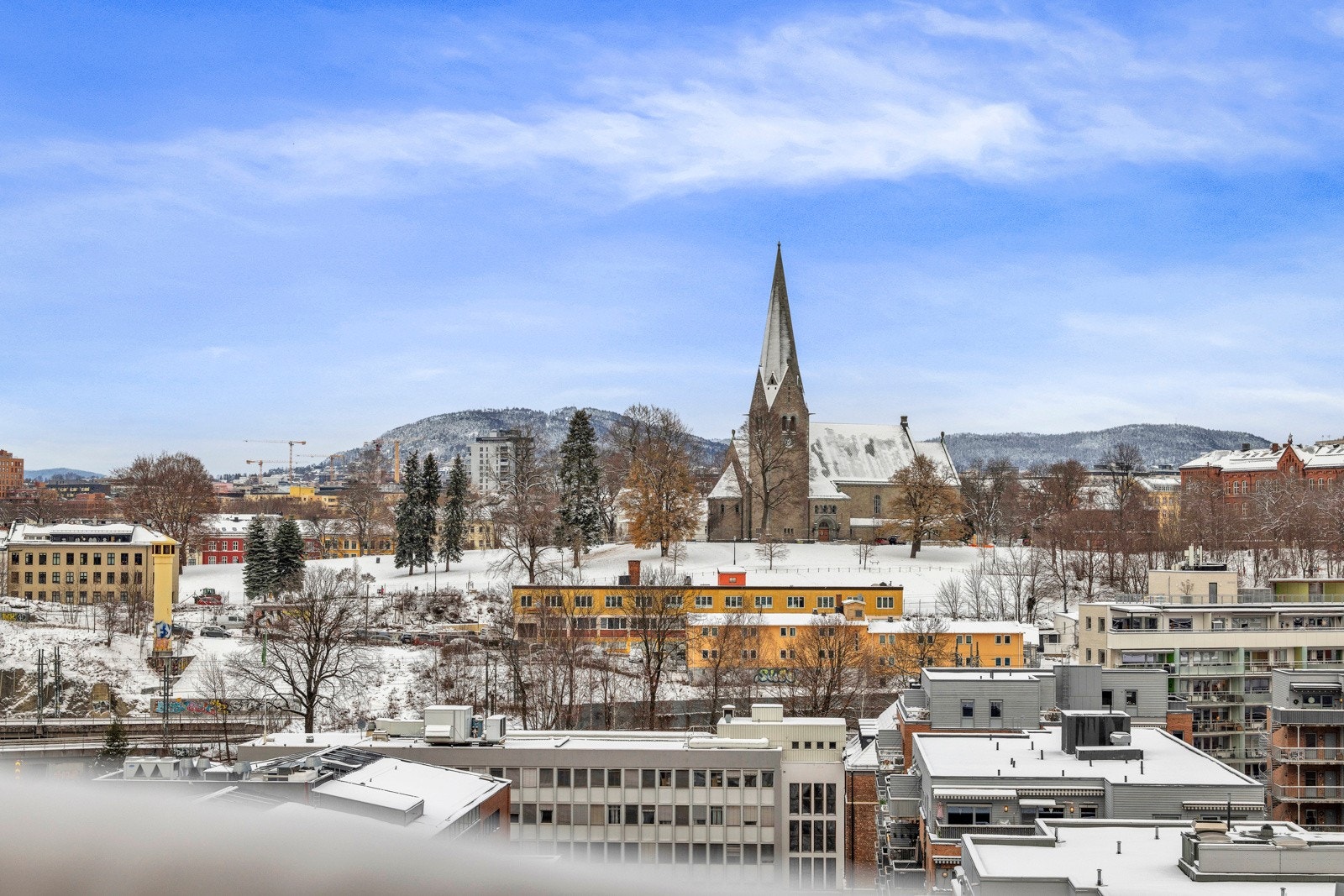 Utsikt fra takterrassen. Galleribilde