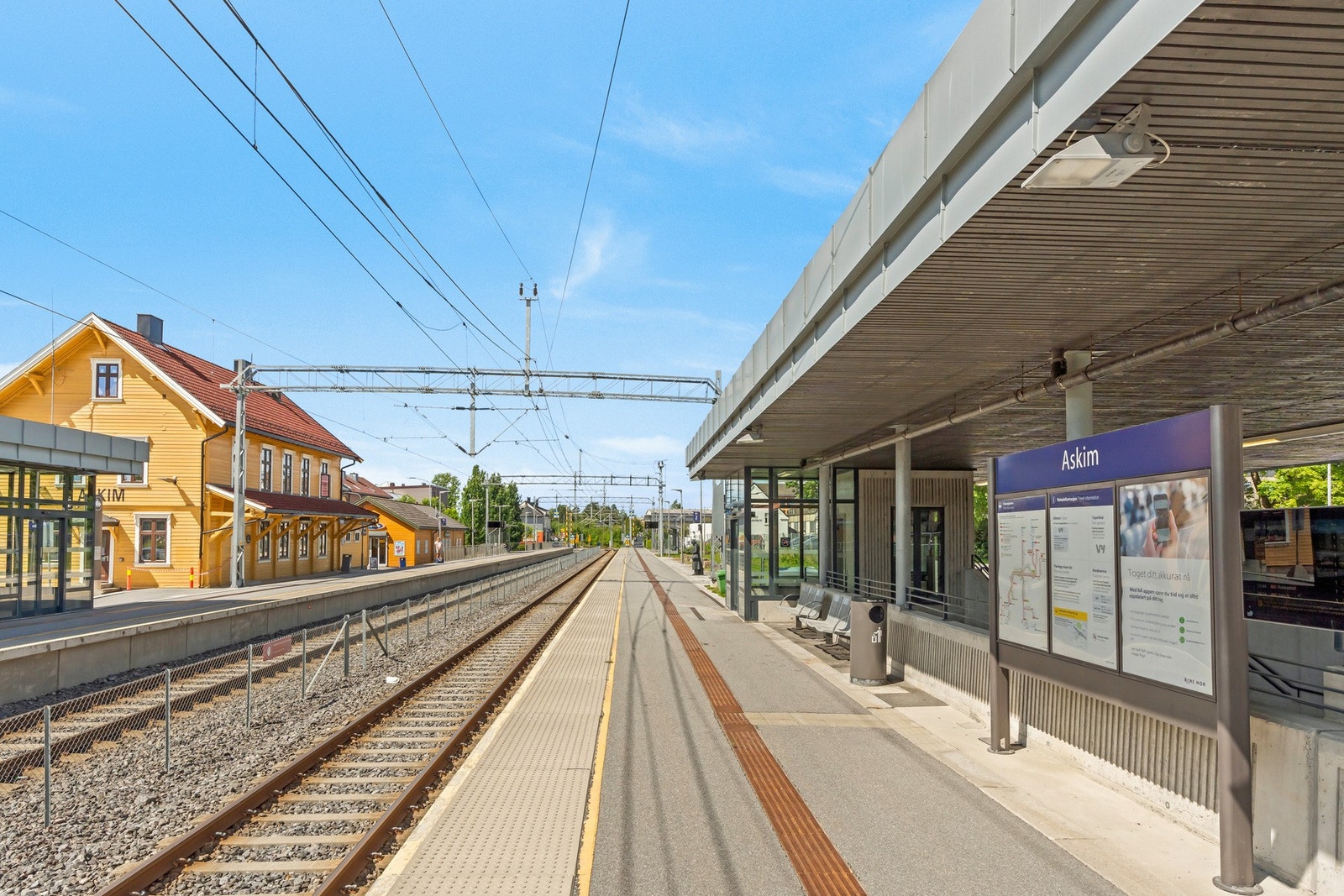 For deg som trenger toget finner du Askim togstasjon 5 minutter unna med bil. Galleribilde