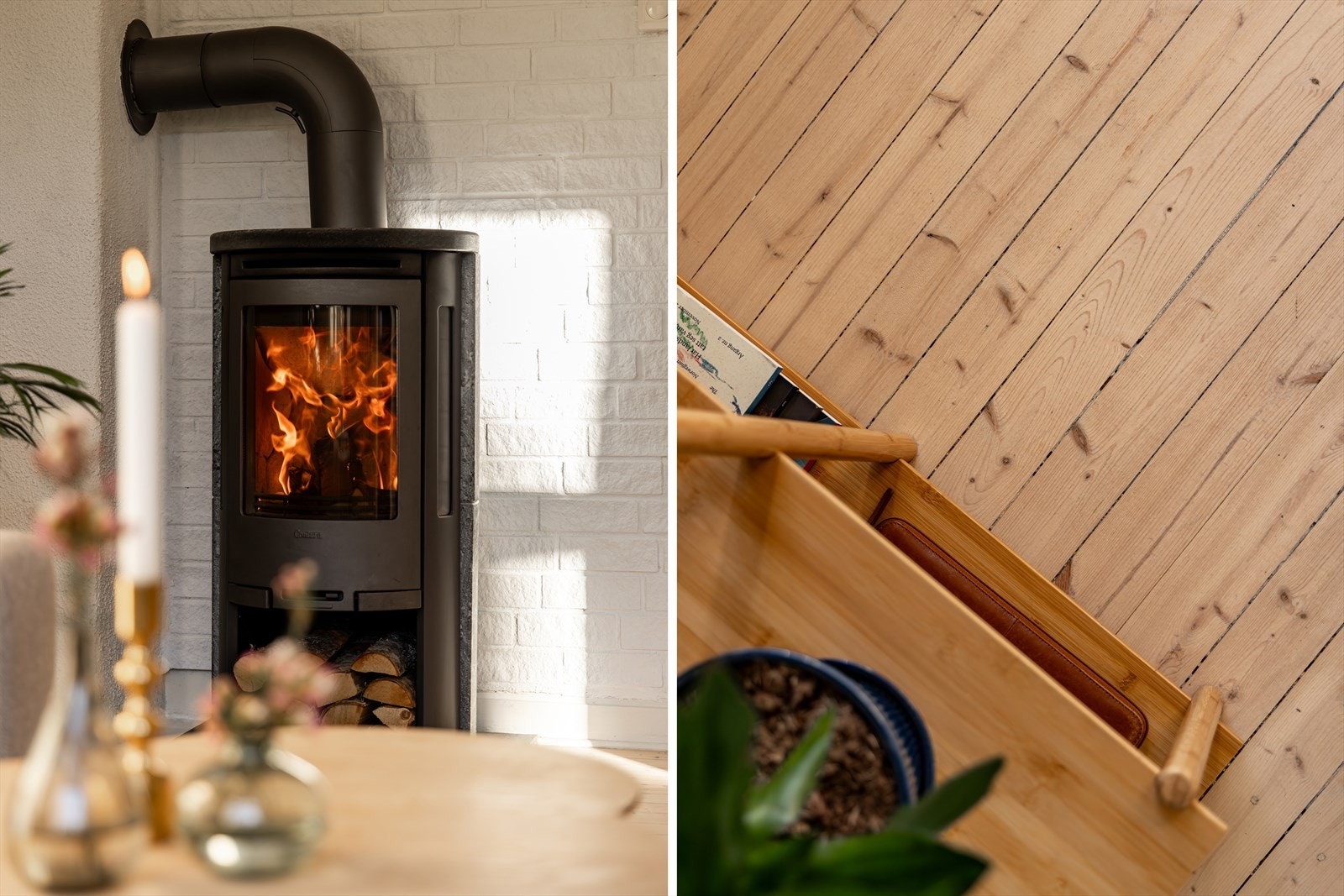 Lekkert originalt tregulv Galleribilde