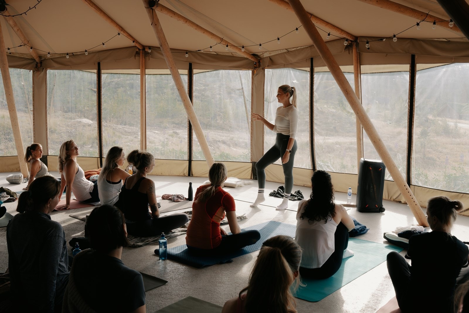 Yogacamp arrangeres hver høst. Galleribilde