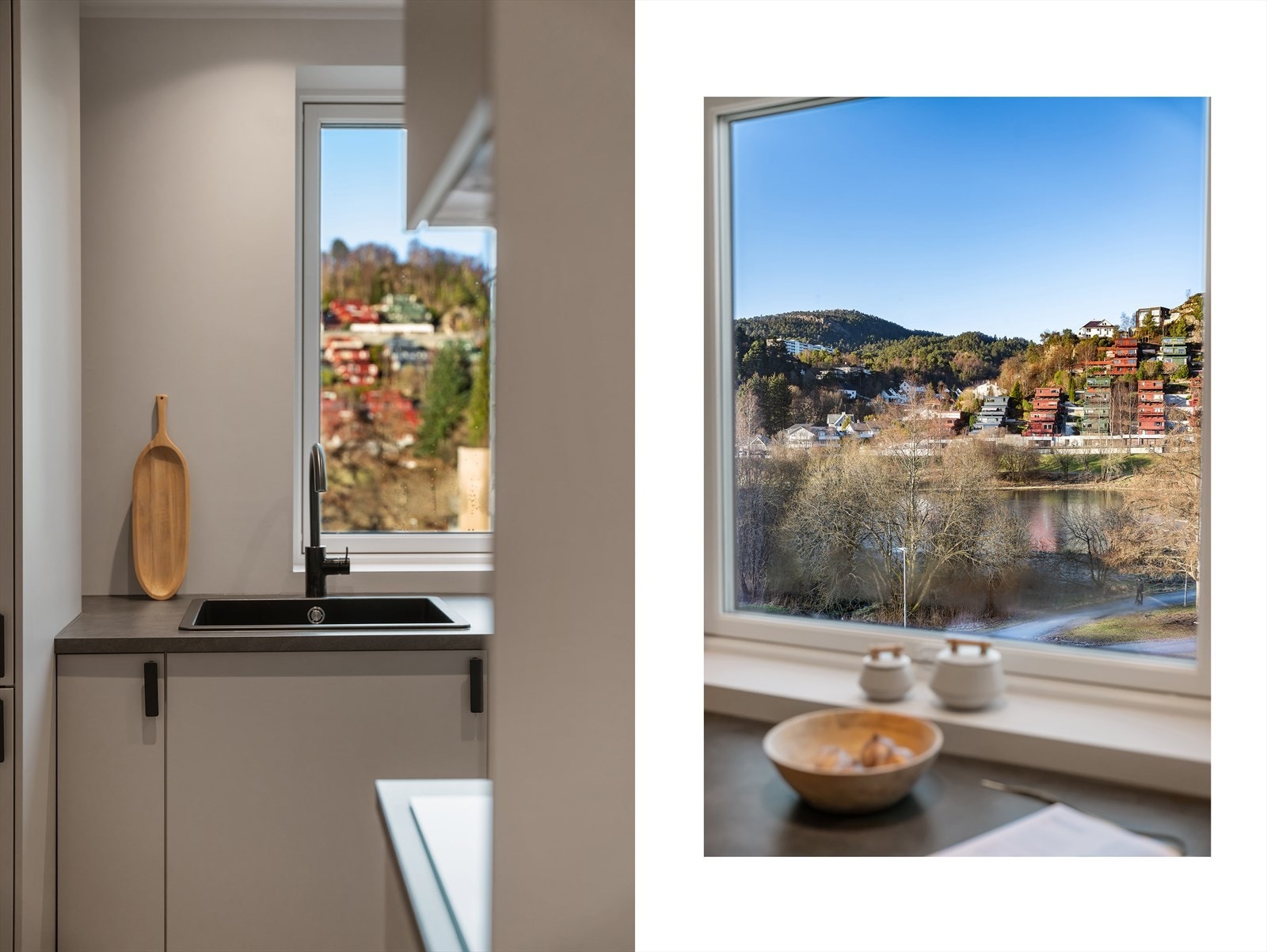 - Et komplett kjøkken med godt med skap- og benkeplass til glede for kokken - Galleribilde