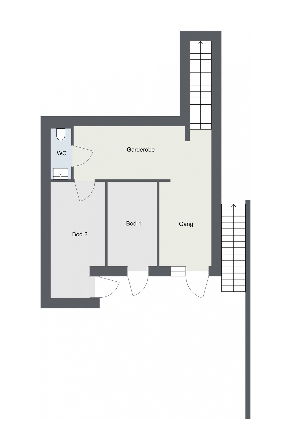 Plantegning underetasje. Galleribilde