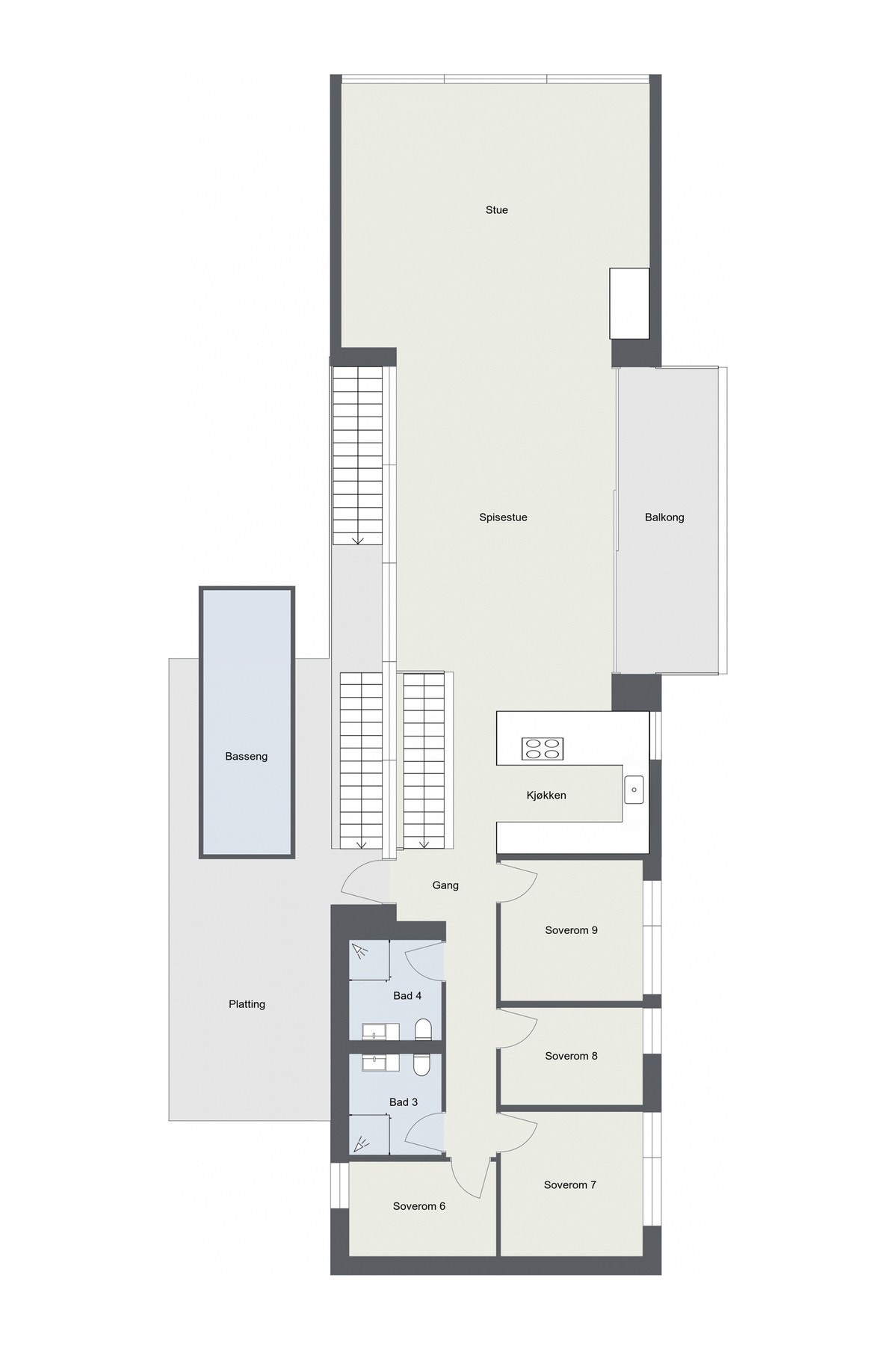 Plantegning 2. etasje. Galleribilde