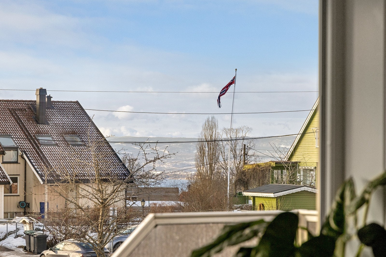 Fin utsikt fra balkongen Galleribilde