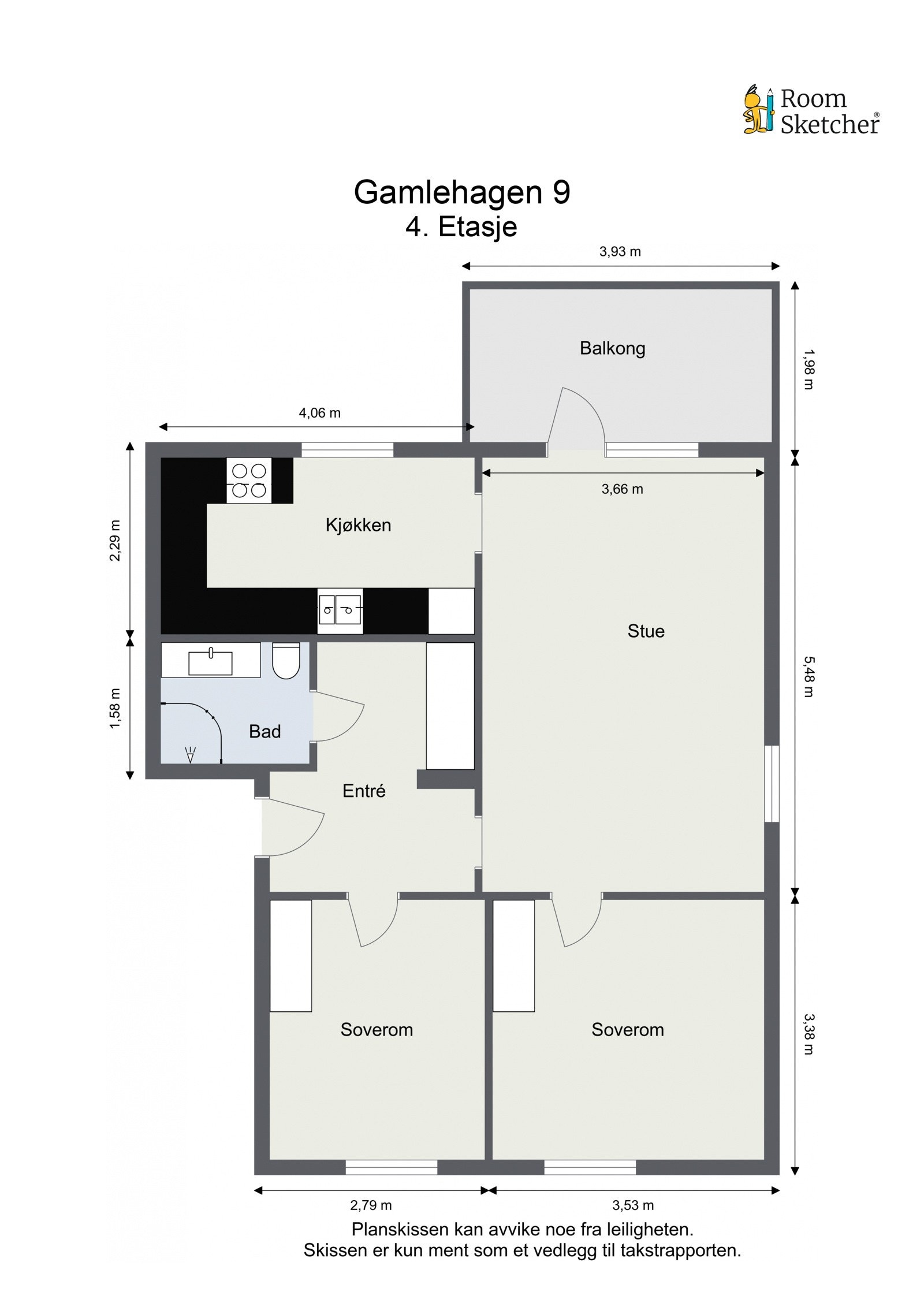 Plantegning Galleribilde