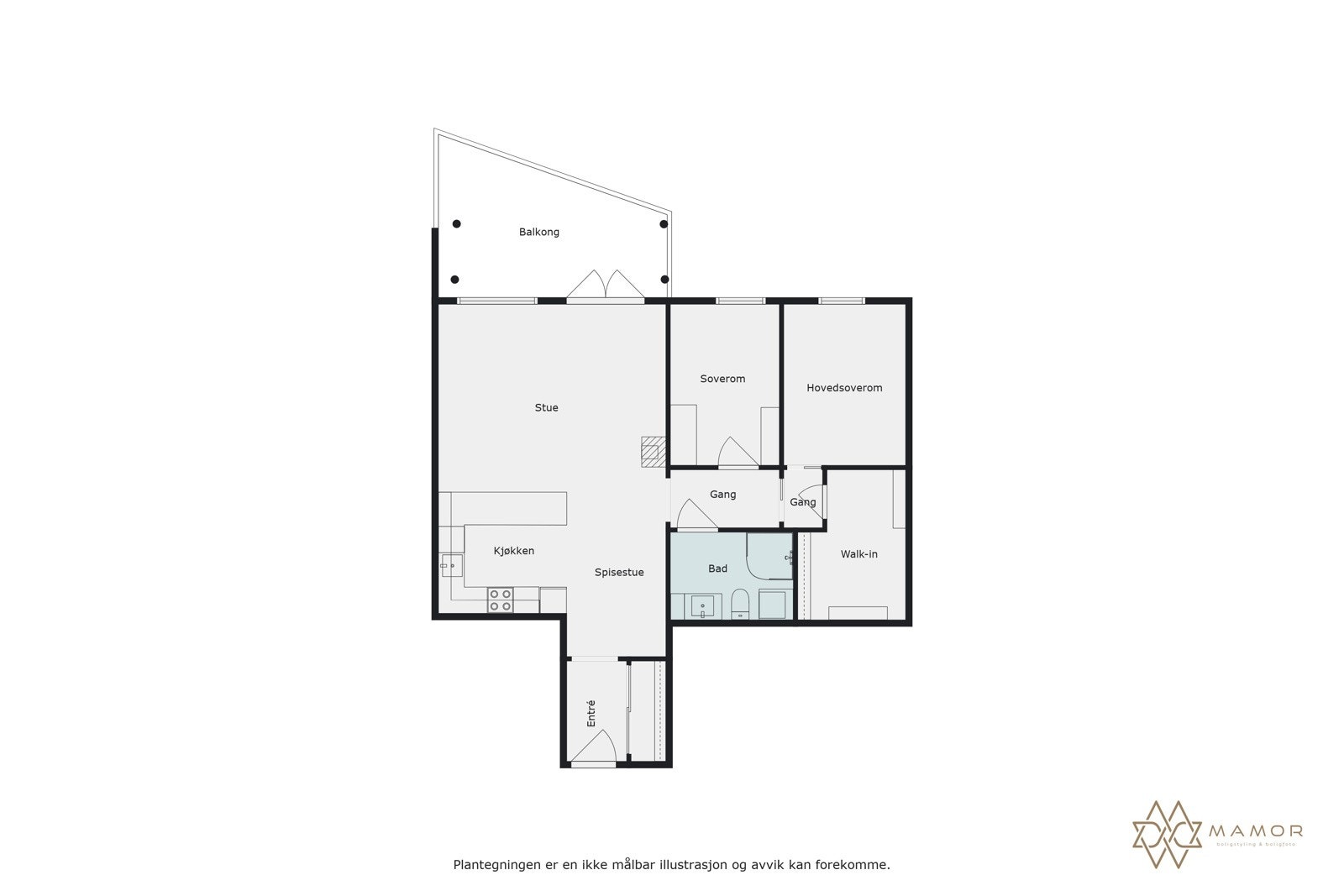 Plantegning 2. etasje Galleribilde