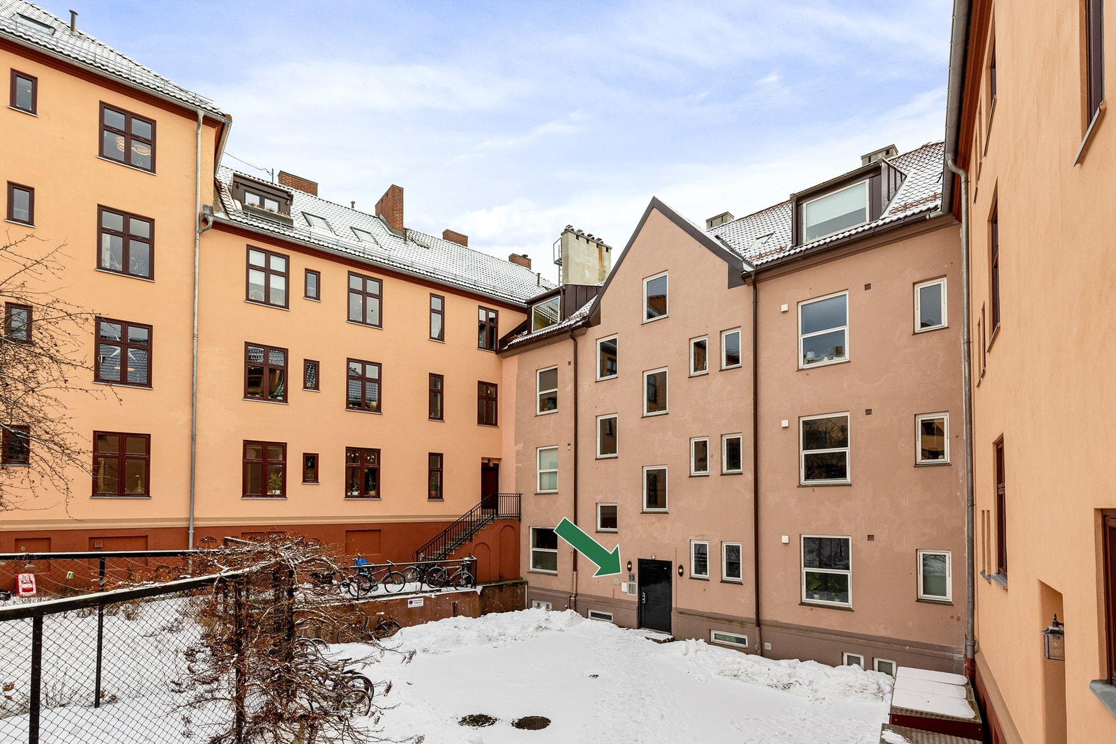 Inngangen til Fjørtofts gate 13 Galleribilde