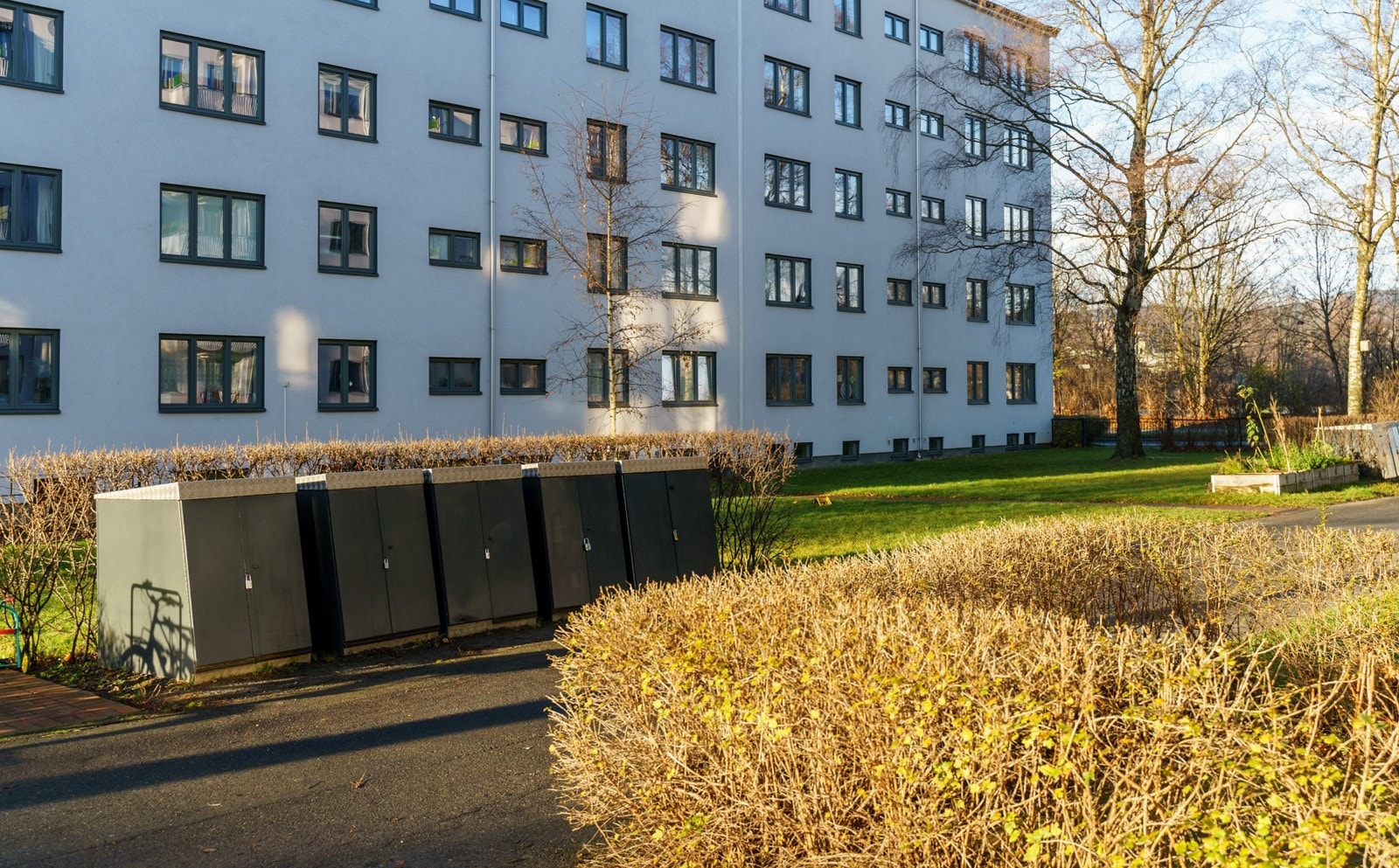For de som kjører barnevogn er det greit å vite at man får tilgang til egen barnevognsgarasje. Galleribilde