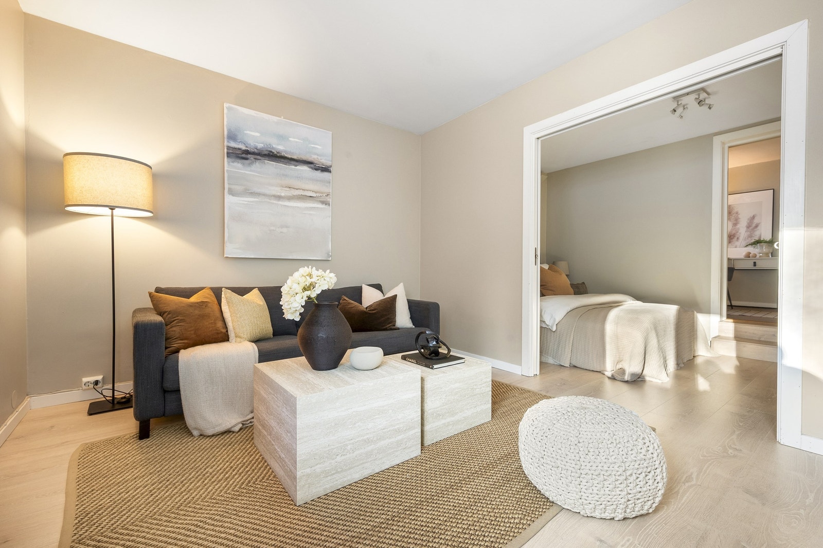 Det er gulvvarme i alle rom med unntak av kontor. Galleribilde