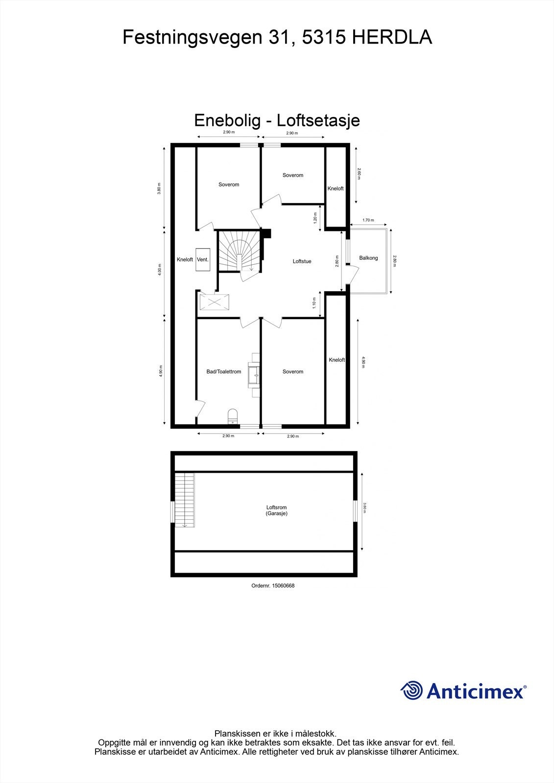 Plantegning etasje 2 Galleribilde
