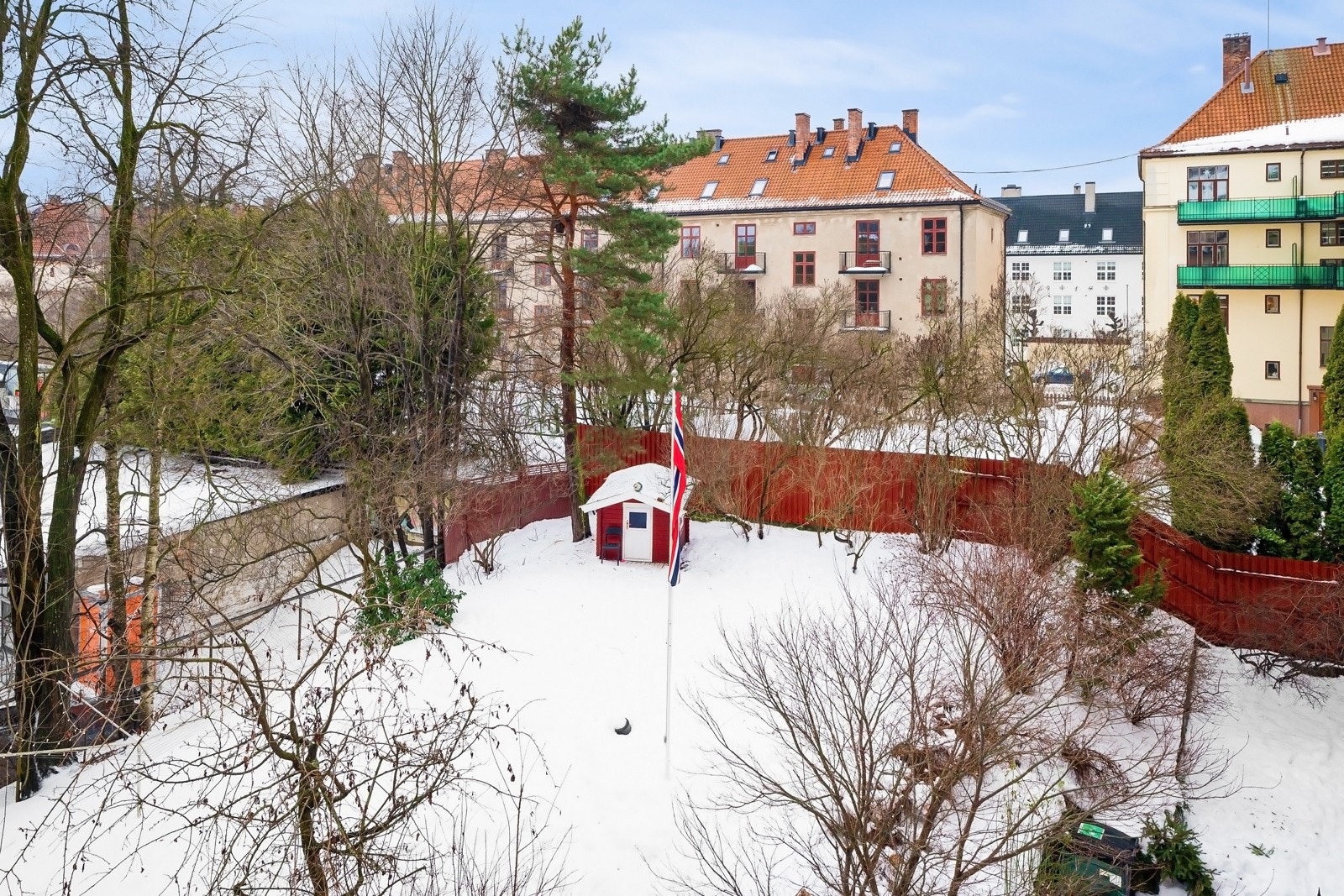 Det er tillatt med gass- og elektrisk grill på balkongen. Galleribilde