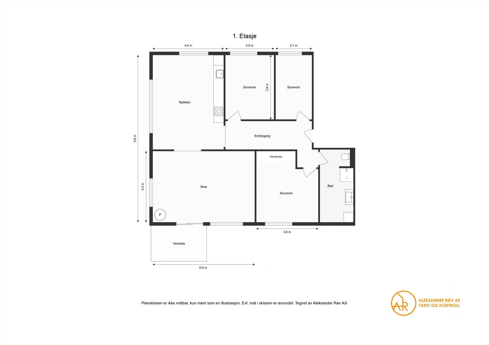 Plantegning 1. etasje (Snr.2) Galleribilde