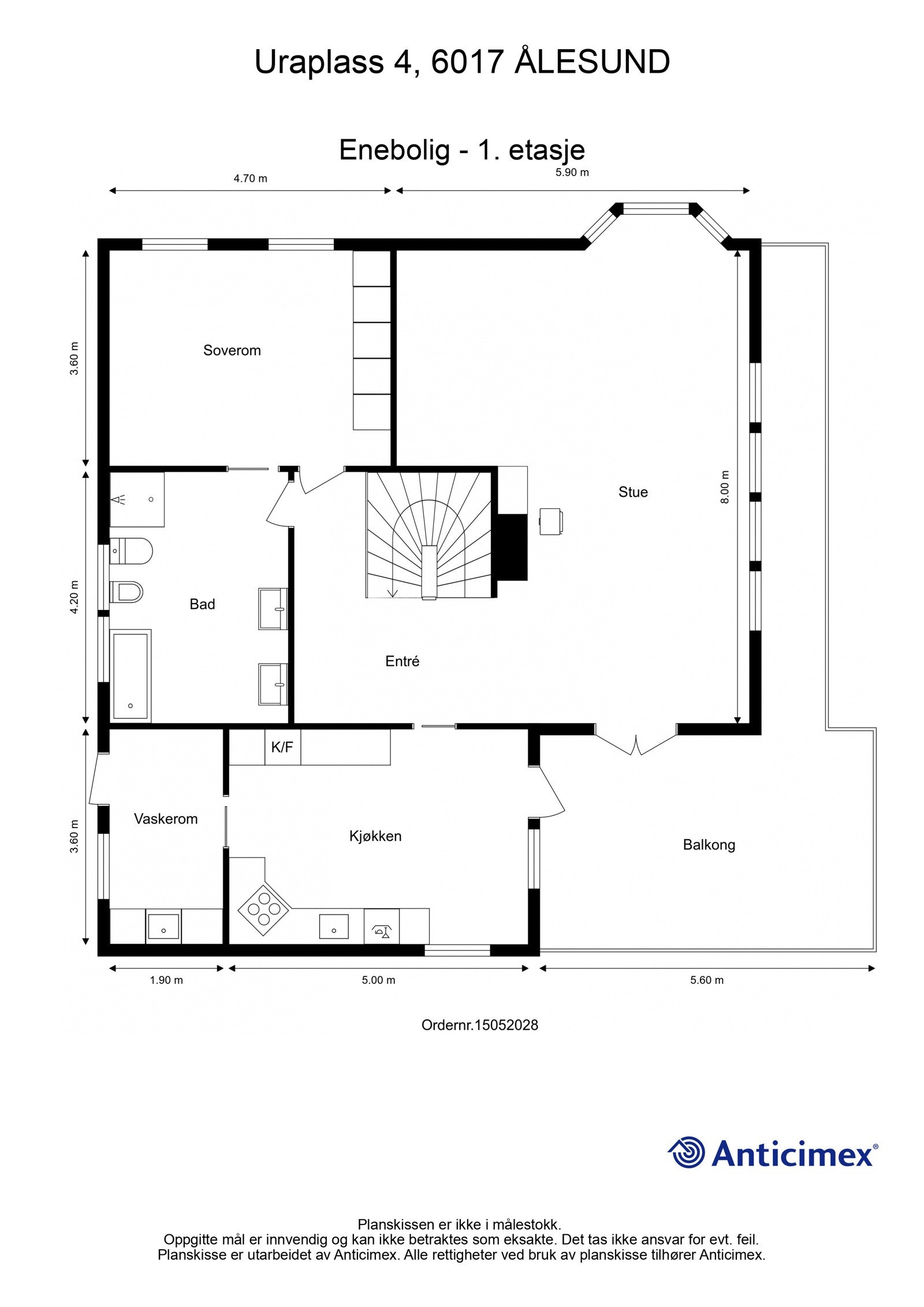 Plantegning - hovedplan. Galleribilde