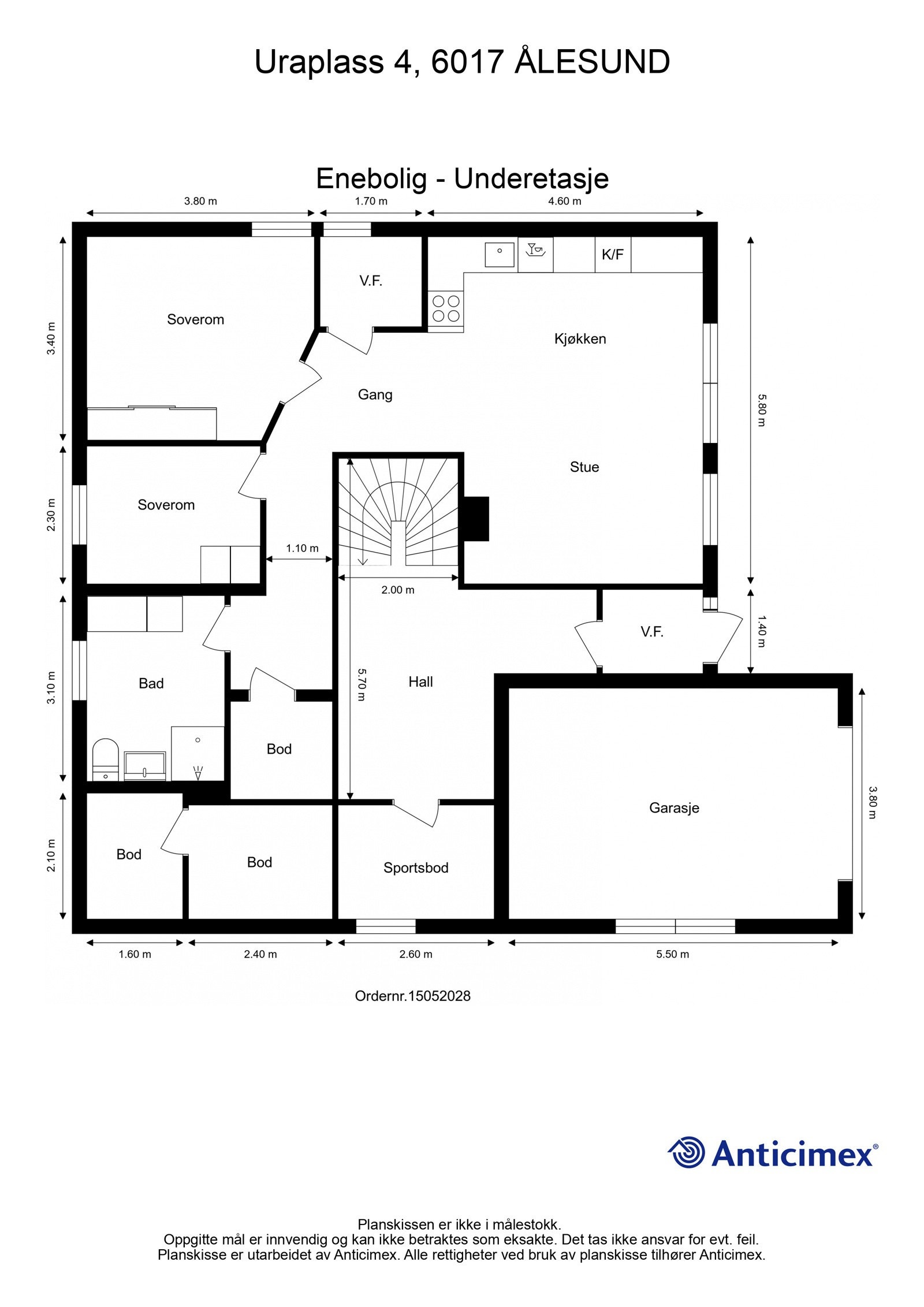 Plantegning - underetasje. Galleribilde
