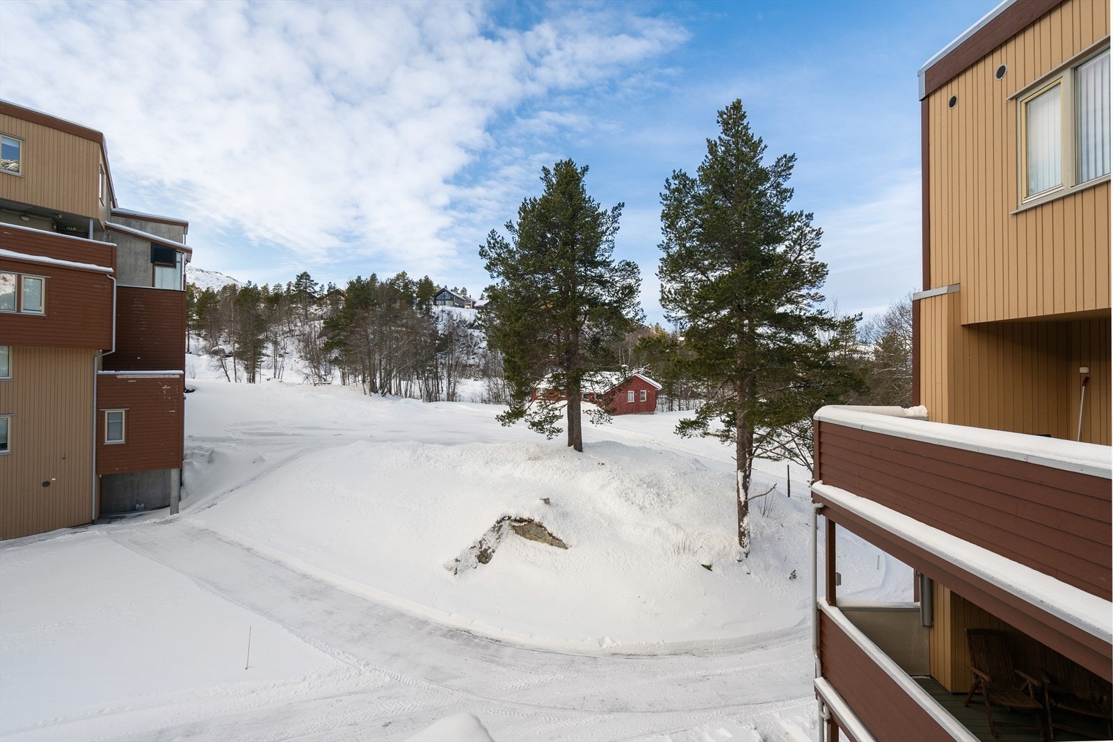 Utsikt fra balkong. Galleribilde