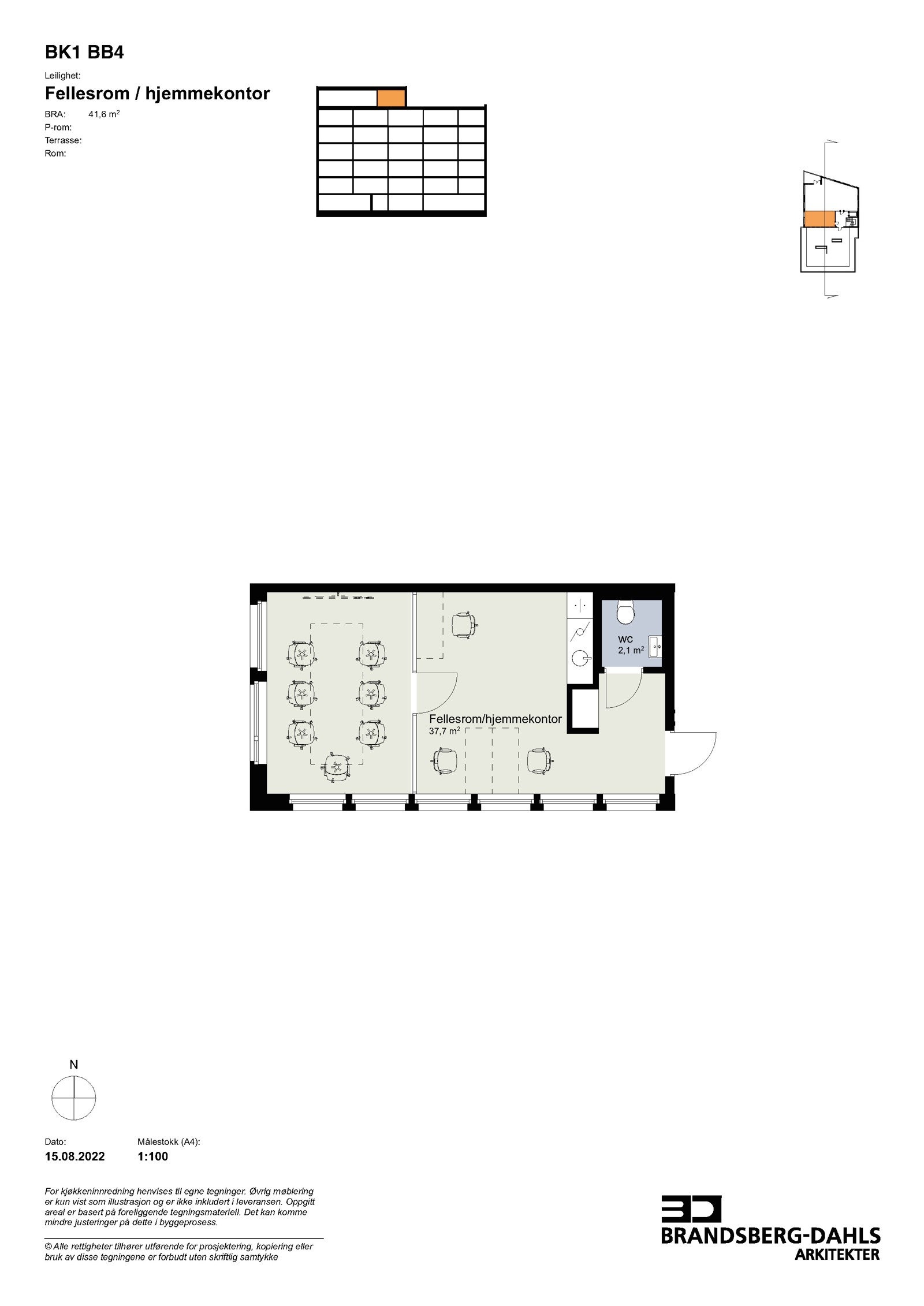 BB4 -Fellesrom - hjemmekontor Galleribilde