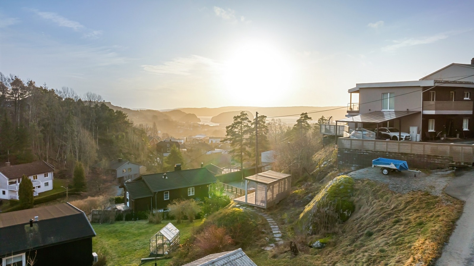 Utsikten du vil få fra tomten. Galleribilde