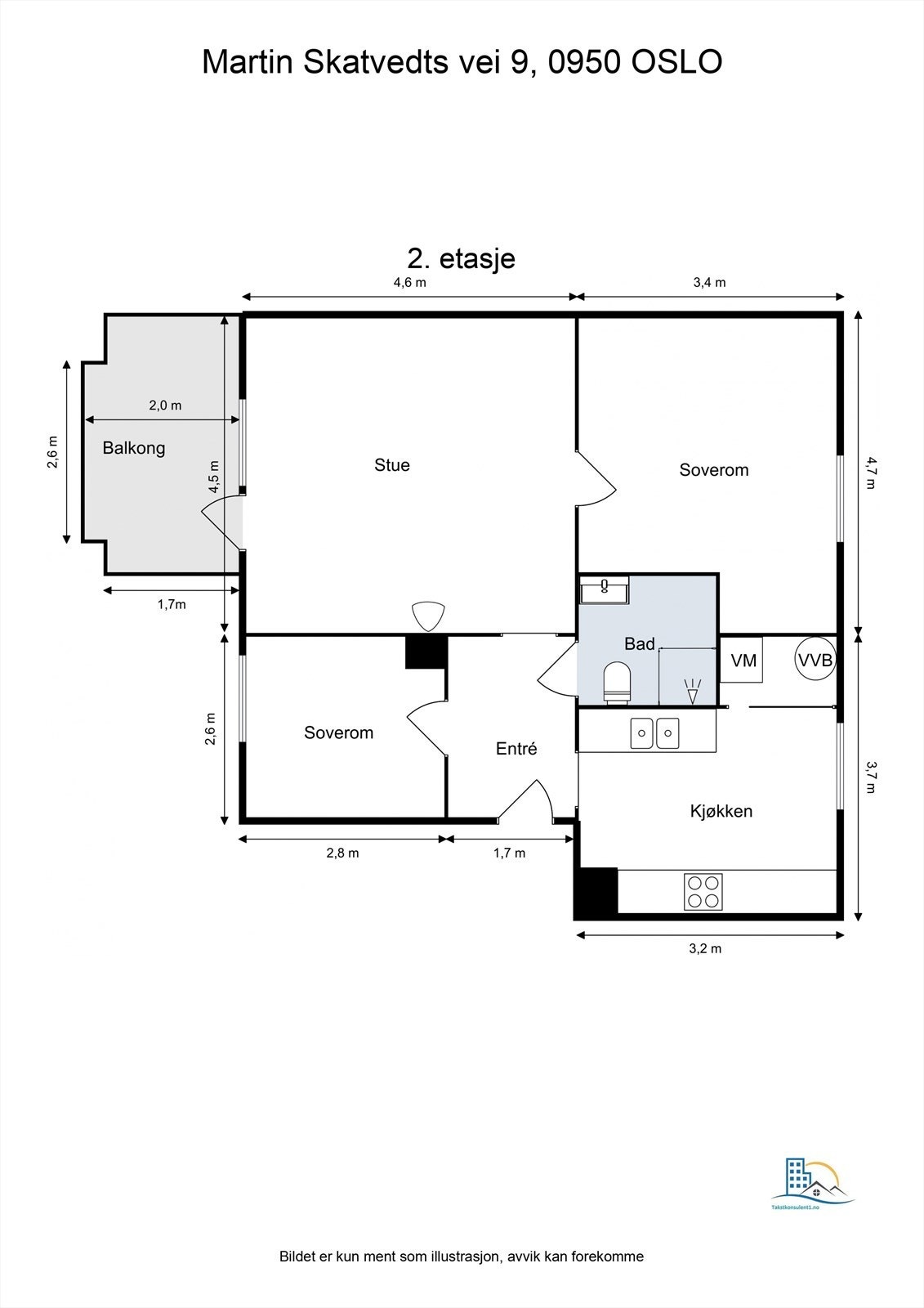 Leiligheten har en superfin planløsning med store, fine rom. Galleribilde