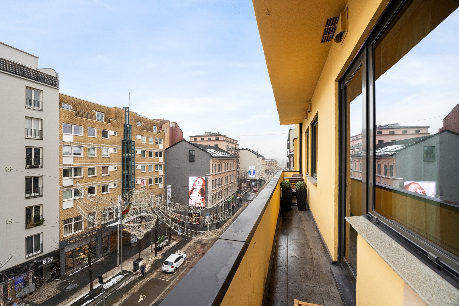 Utsikt fra brannbalkongen. Galleribilde