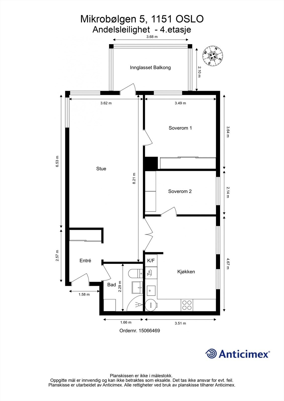 Plantegning 4.etasje Galleribilde