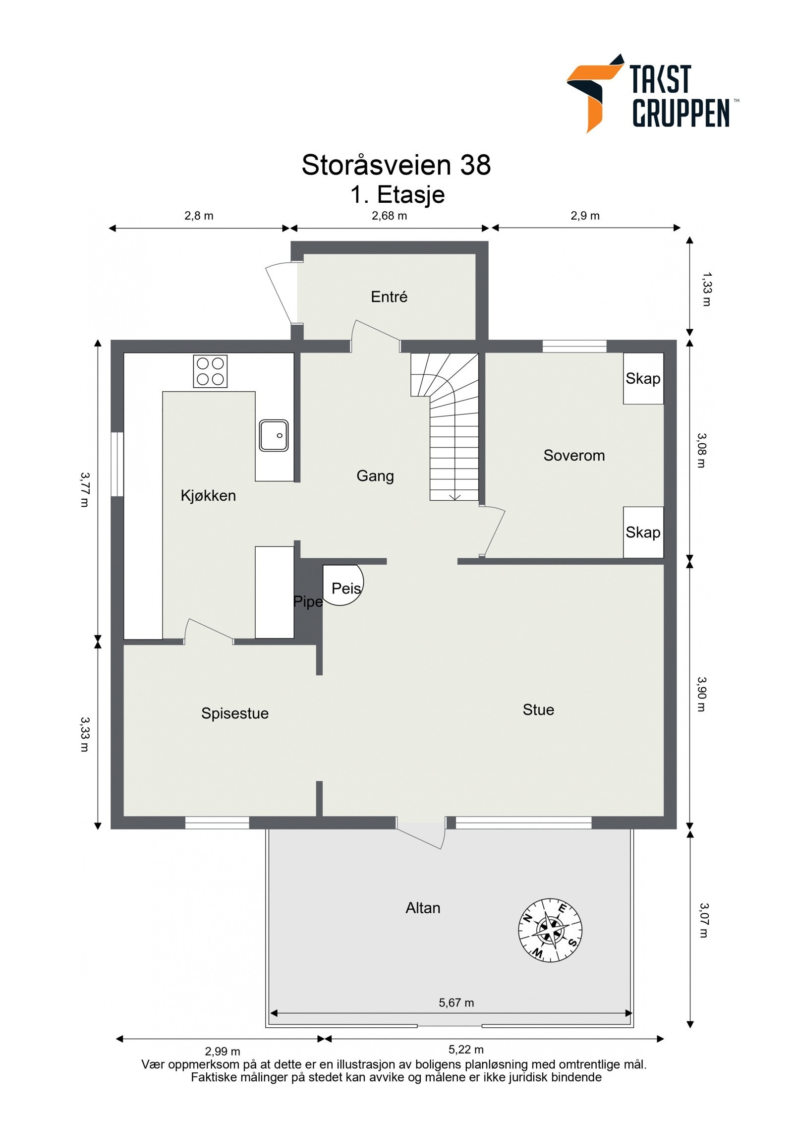 Plantegning 1.etasje Galleribilde