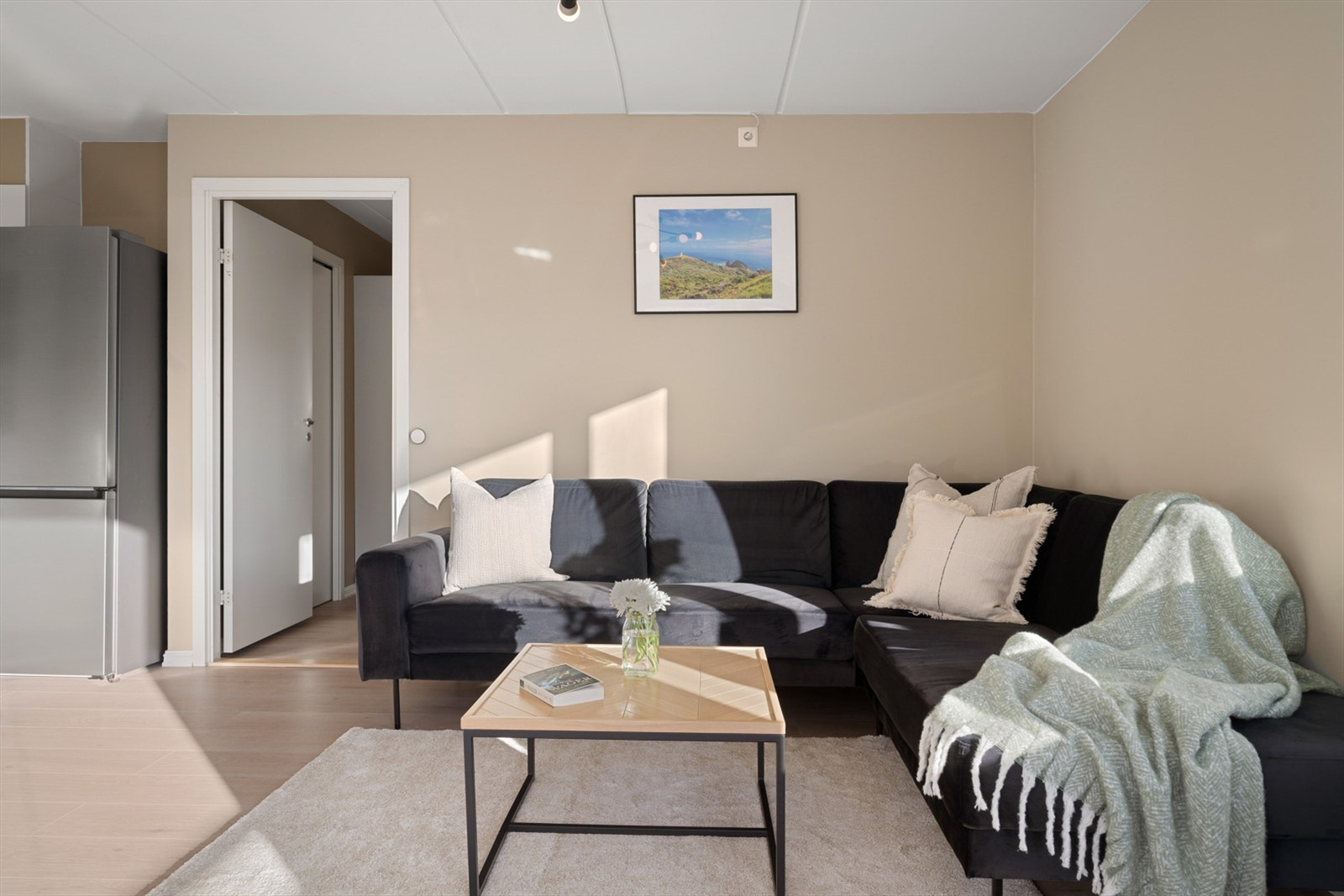 Naturlig plass til romslig sofagruppe. Galleribilde