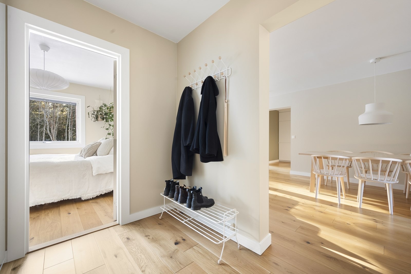 Flott 1-stavs parkett i alle rom foruten bad Galleribilde