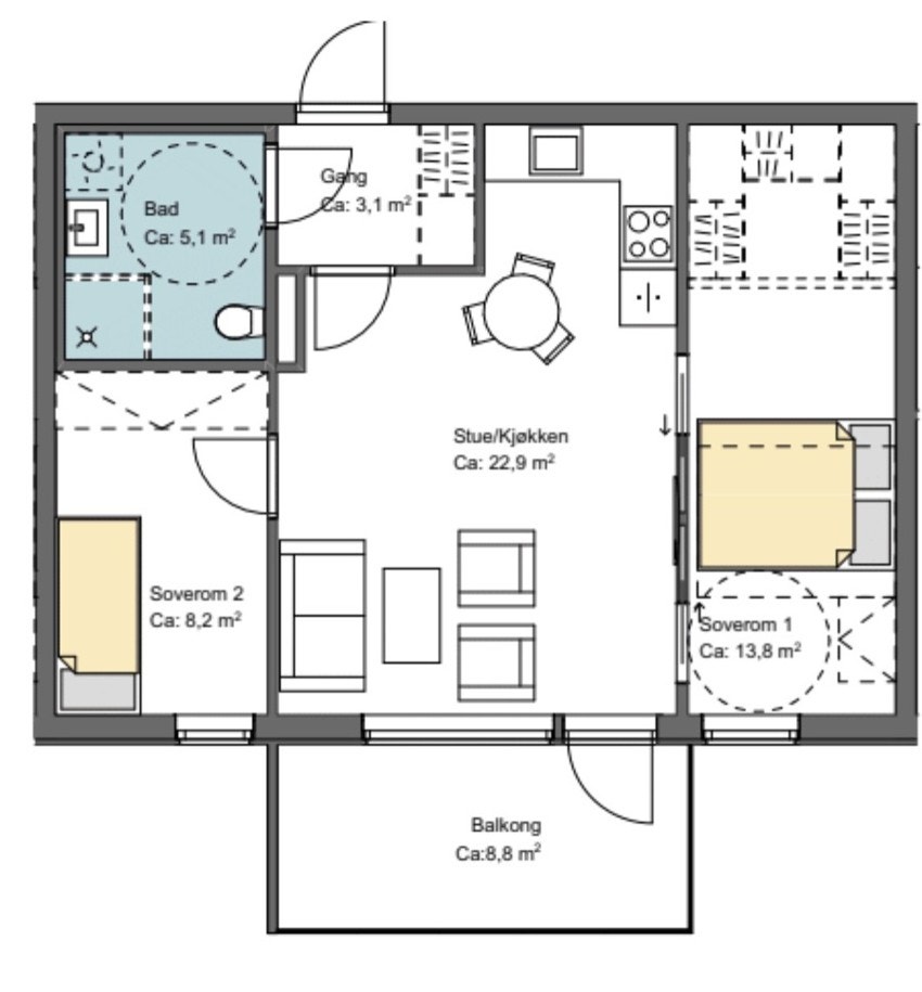 Plantegning Galleribilde