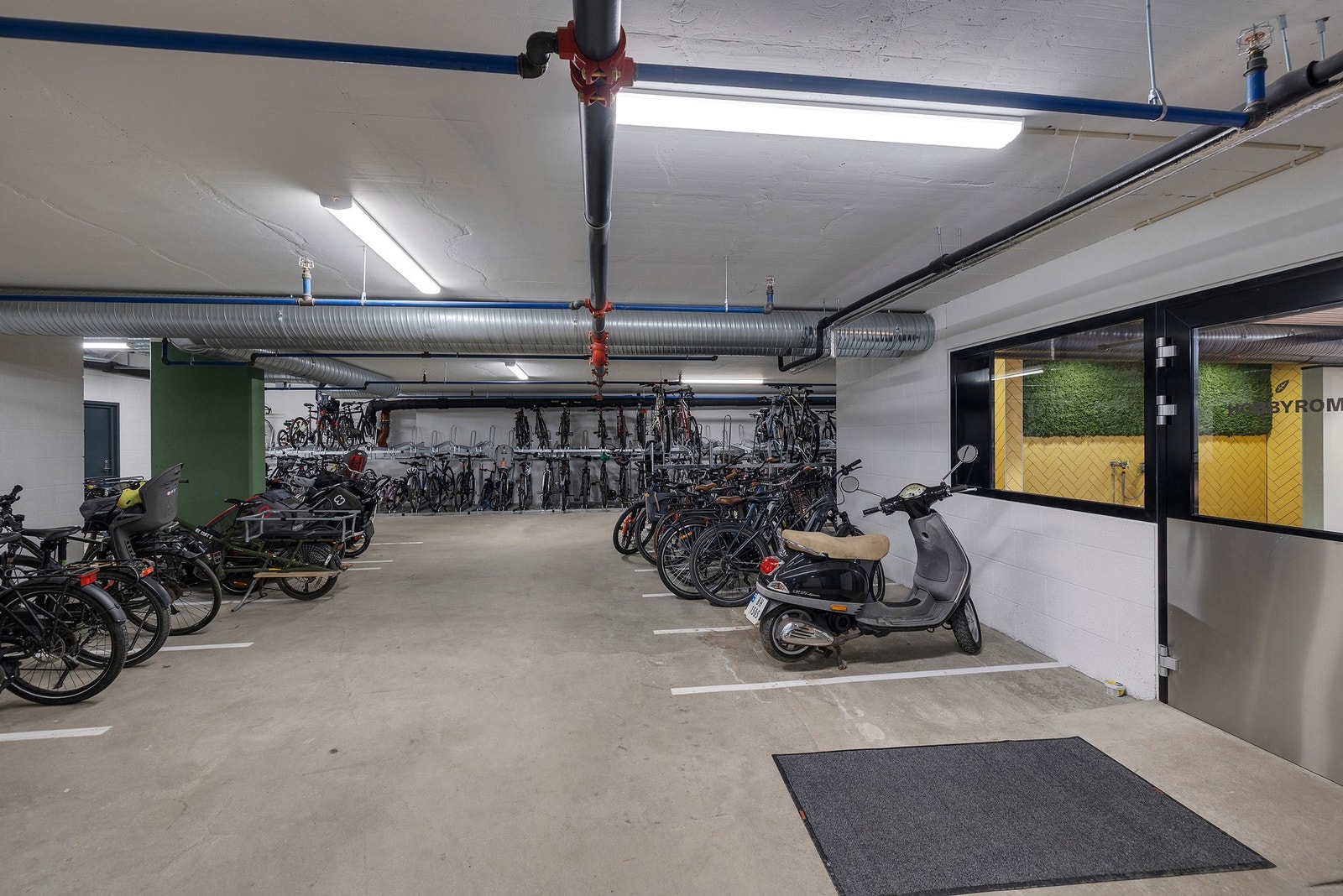 Rikelig med sykkelparkering på fellesområder Galleribilde