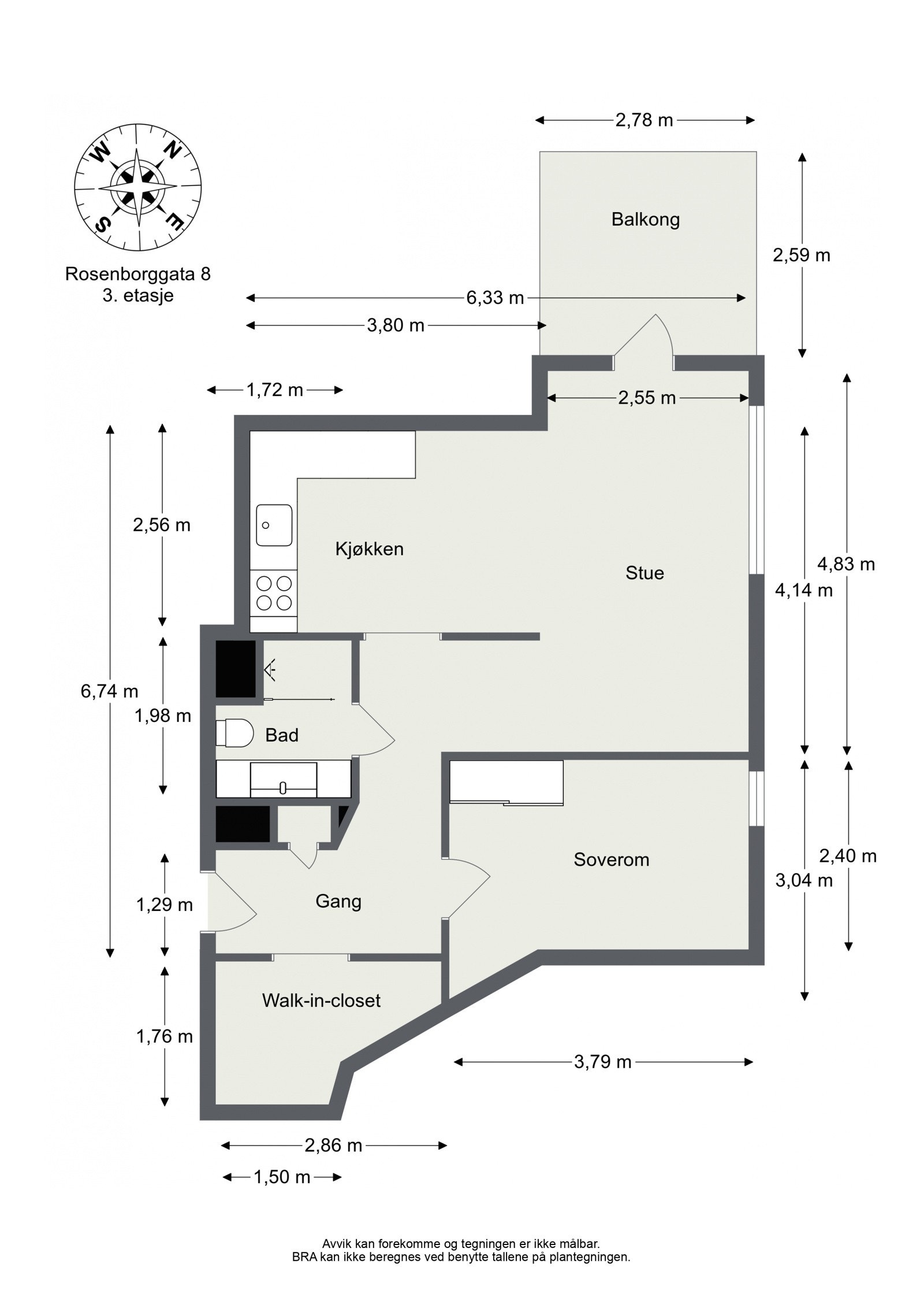 Plantegning for enkel orientering Galleribilde