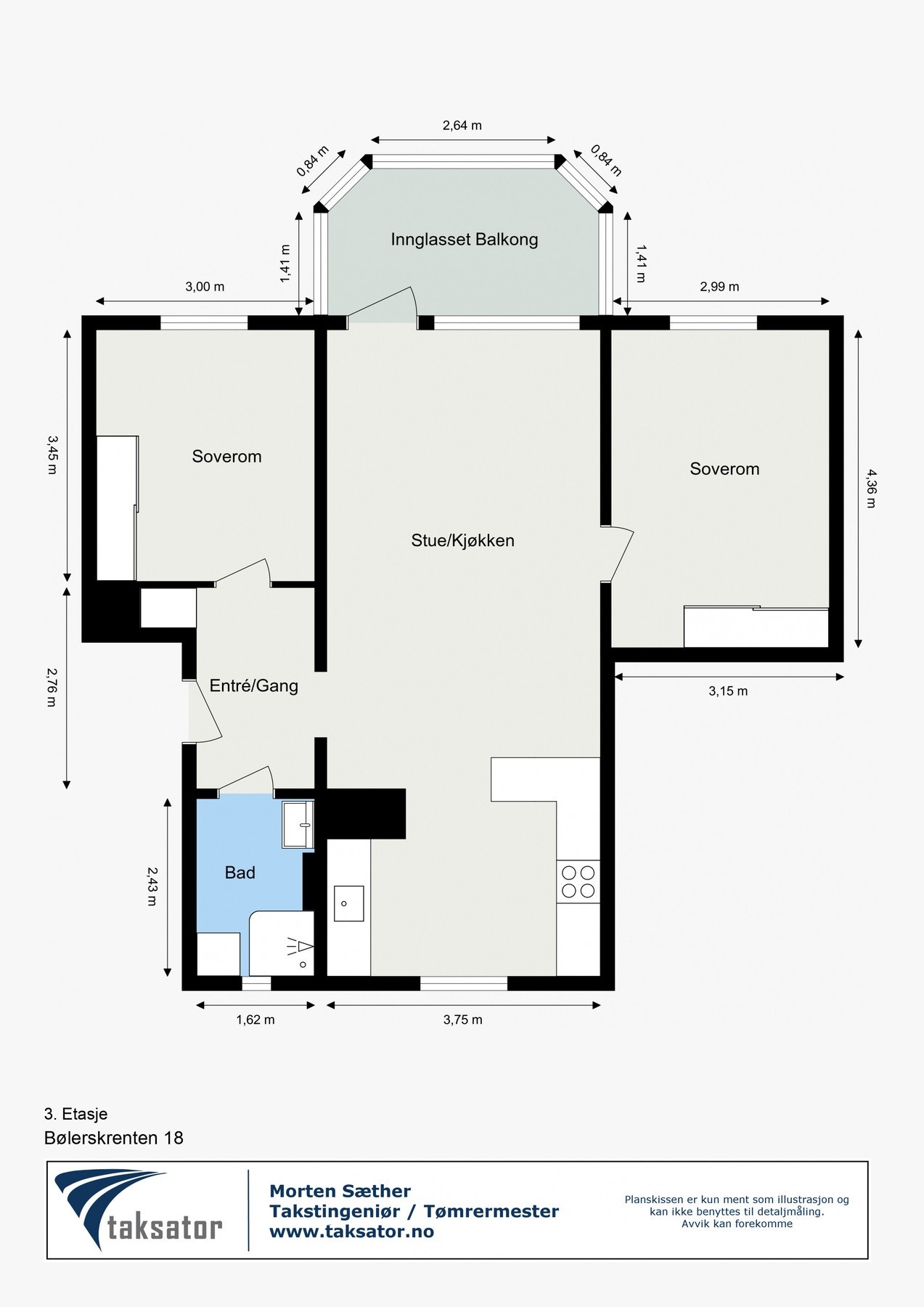 Leiligheten disponerer en kjellerbod på ca. 5 m², samt et skap i felles rom. Galleribilde