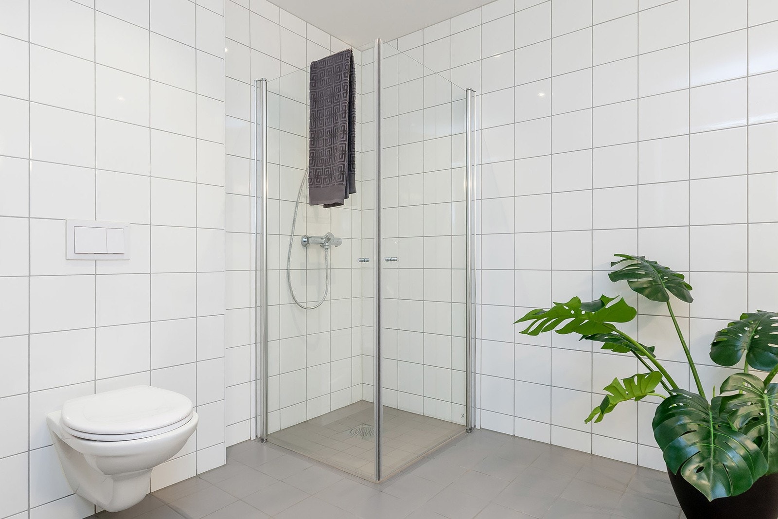 Opplegg til vaskemaskin på badet Galleribilde