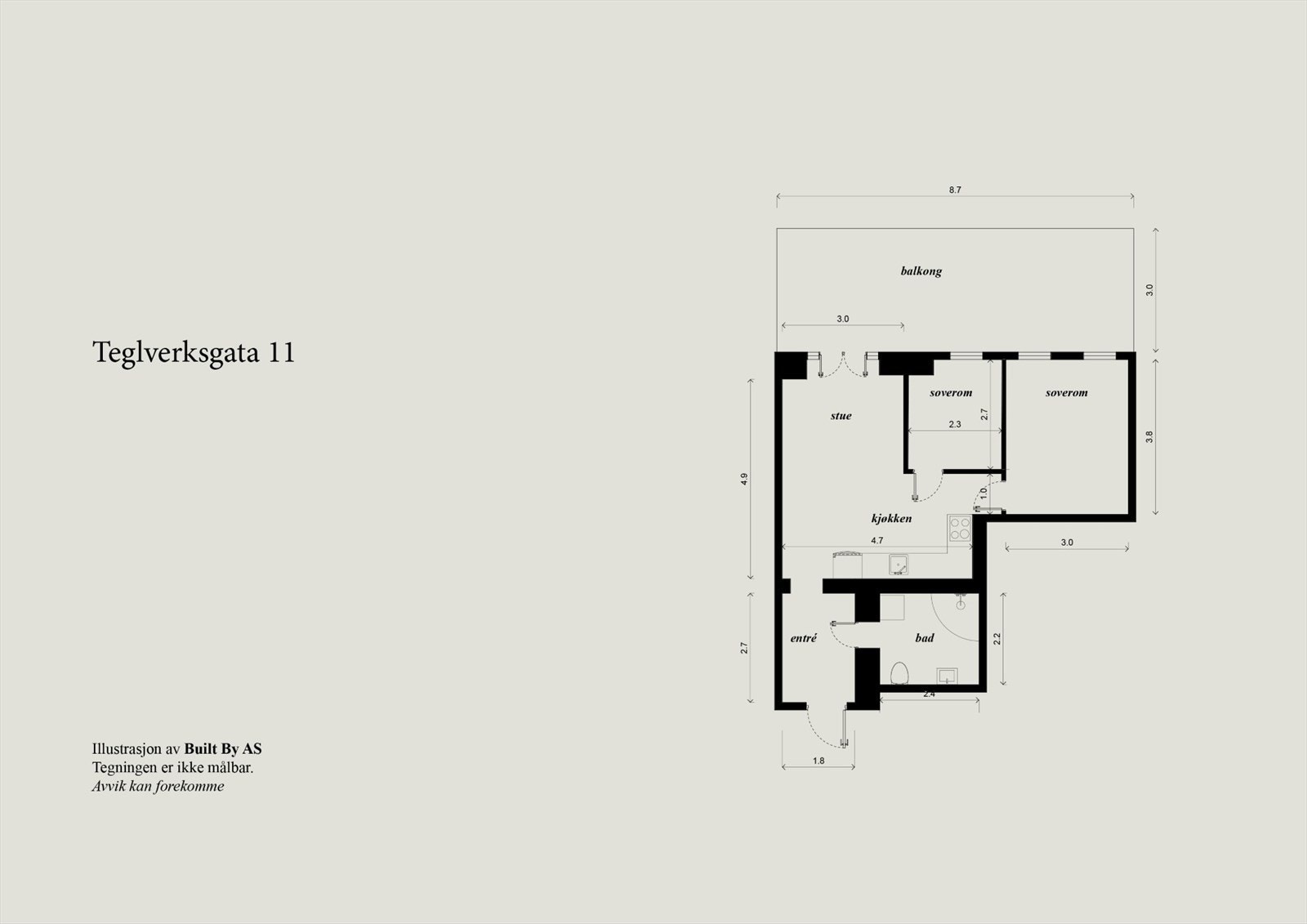 Du får plantegning tidlig slik at du får orientert deg! Galleribilde