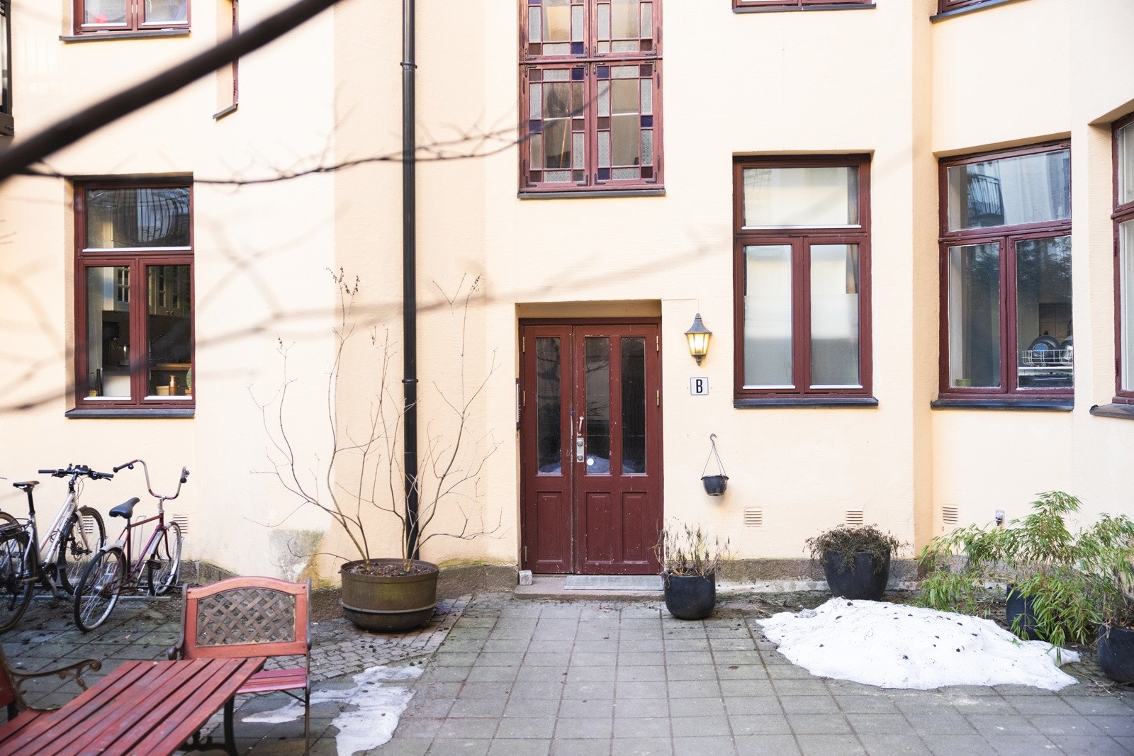 Fasade fra bakgården. Galleribilde