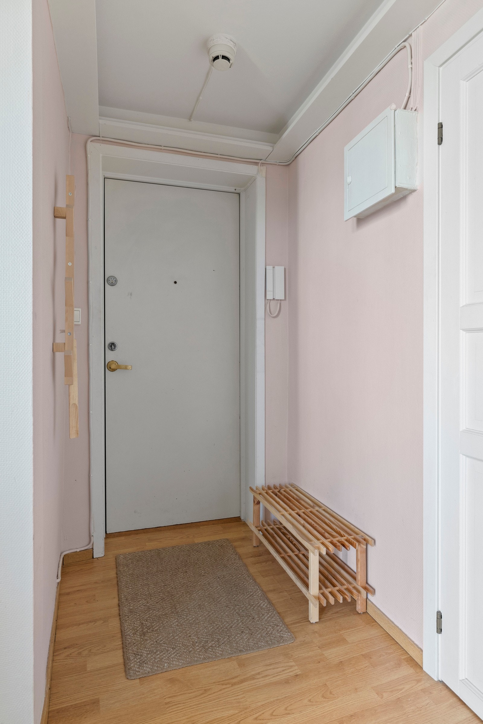 - Hyggelig entré med plass til oppbevaring av yttertøy og sko. Dørcalling med åpner - Galleribilde