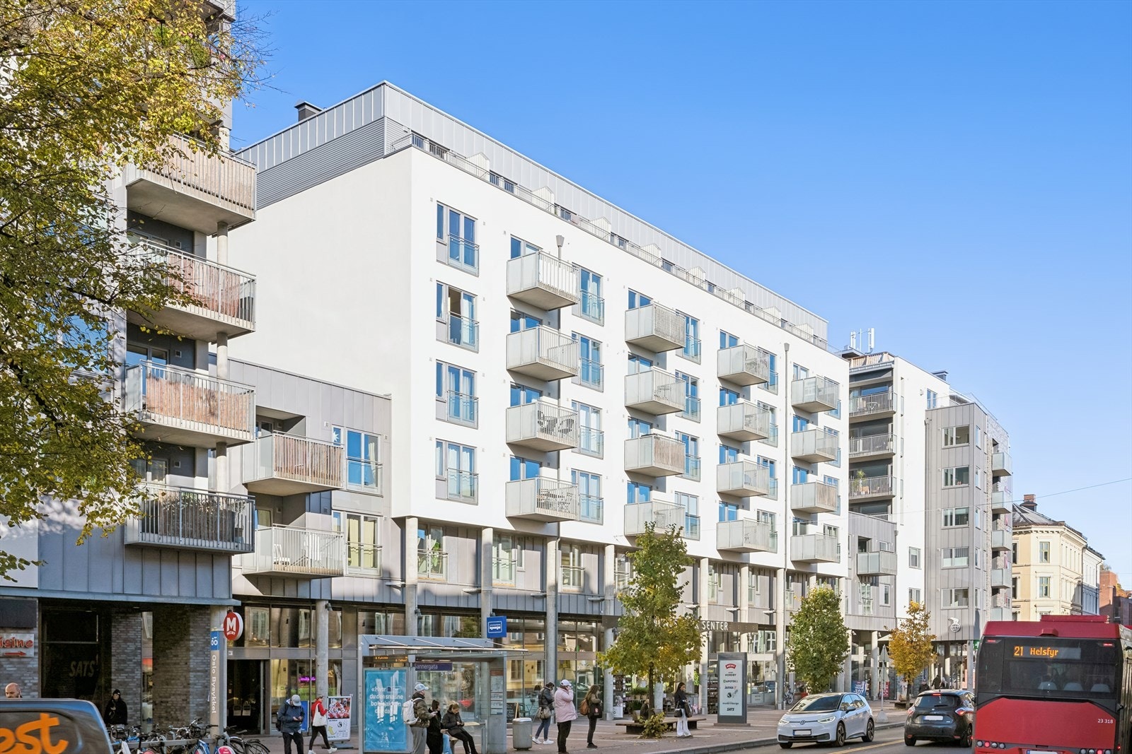 Ringnes park tilbyr en rekke muligheter med ulike butikker, SATS samt Kino. Galleribilde