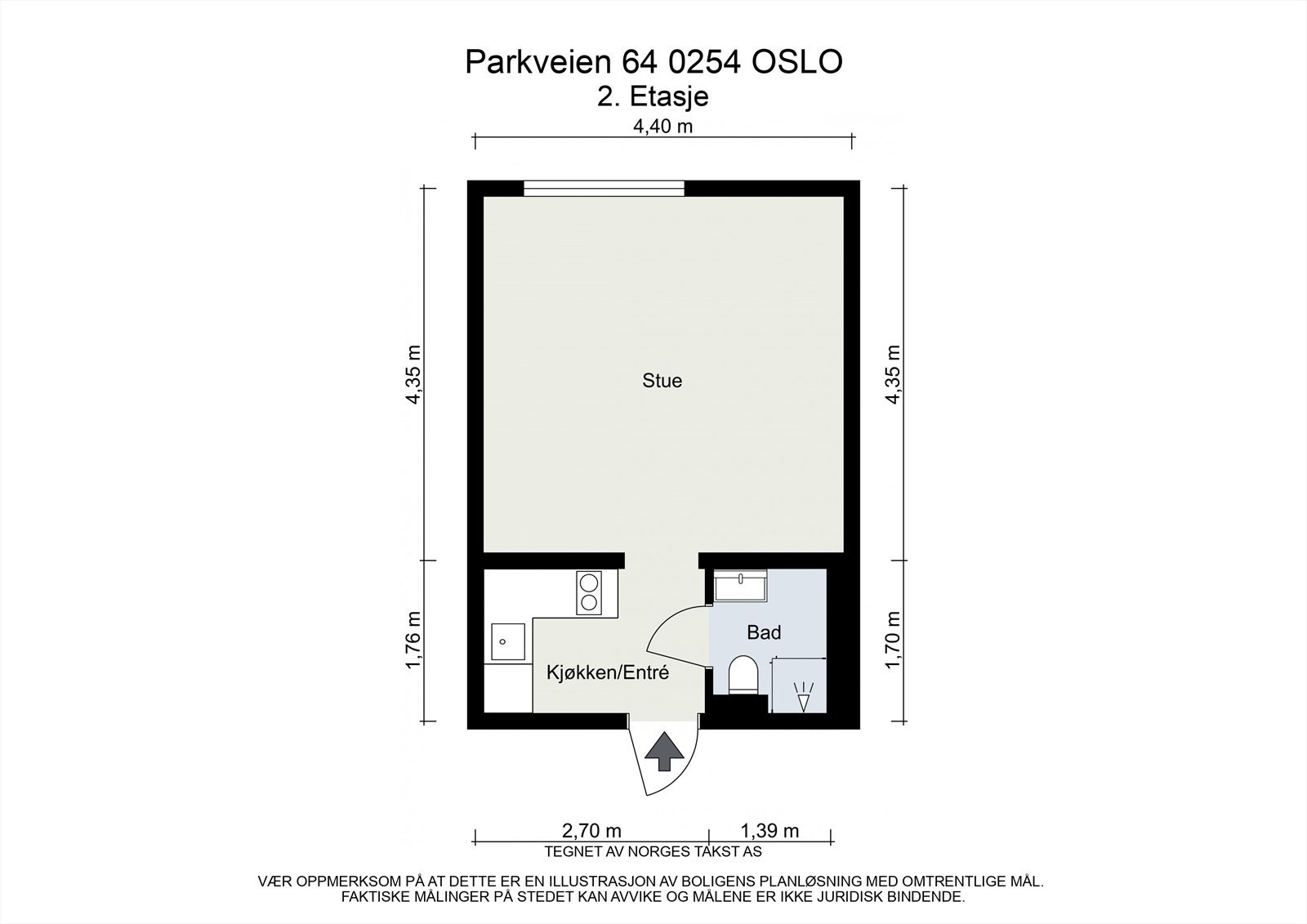 Vi starter med plantegningen slik at du får orientert deg i boligen. Galleribilde