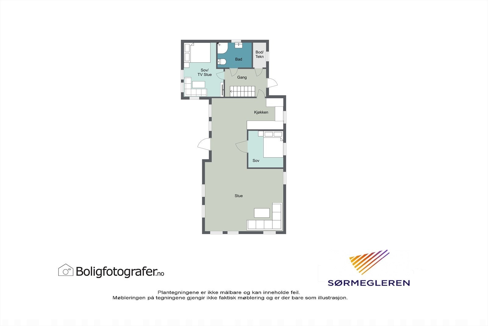 Plantegning 1. etasje Galleribilde