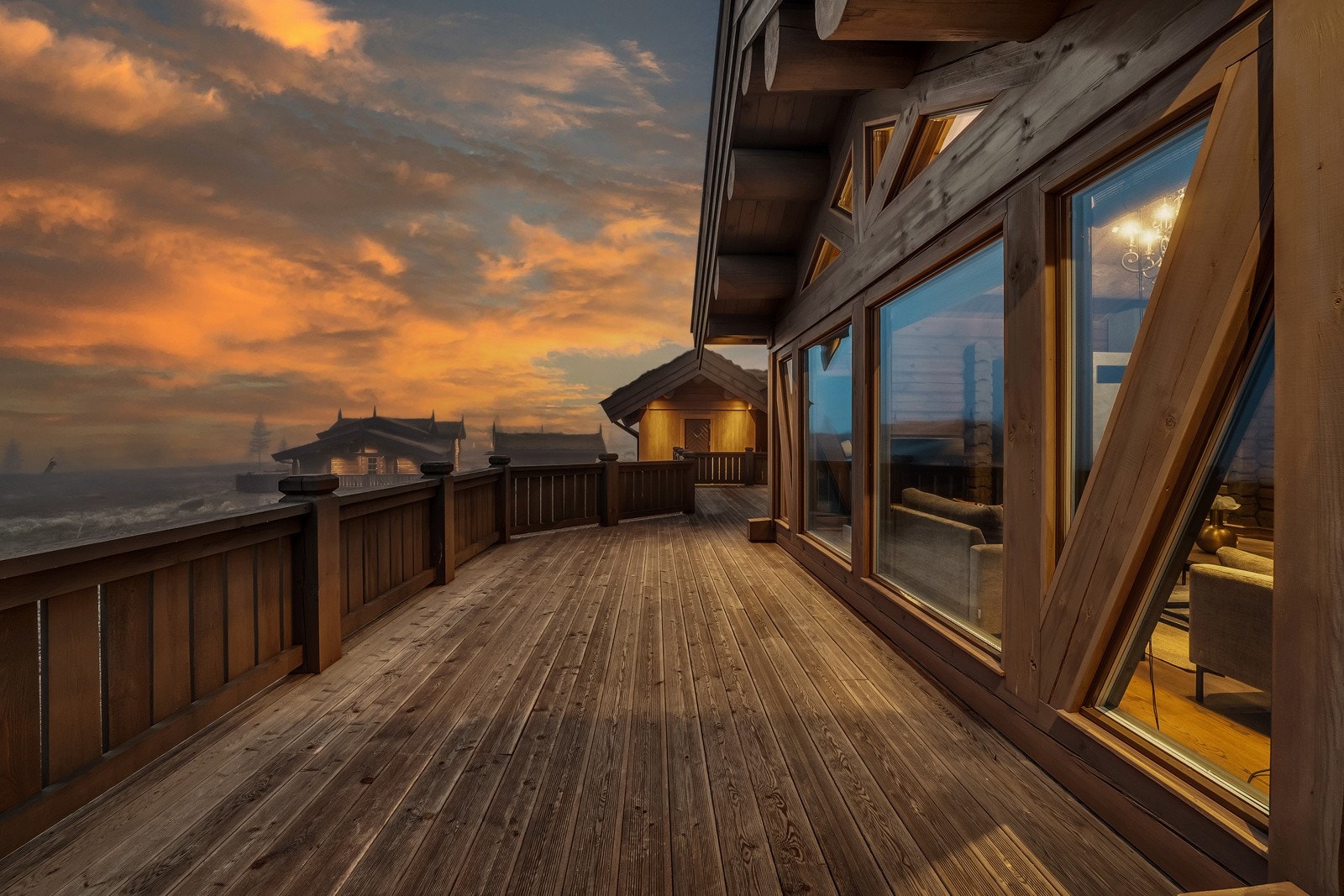 Fin utsikt over naturlige omgivelser i Solberglia hytteområde. Galleribilde