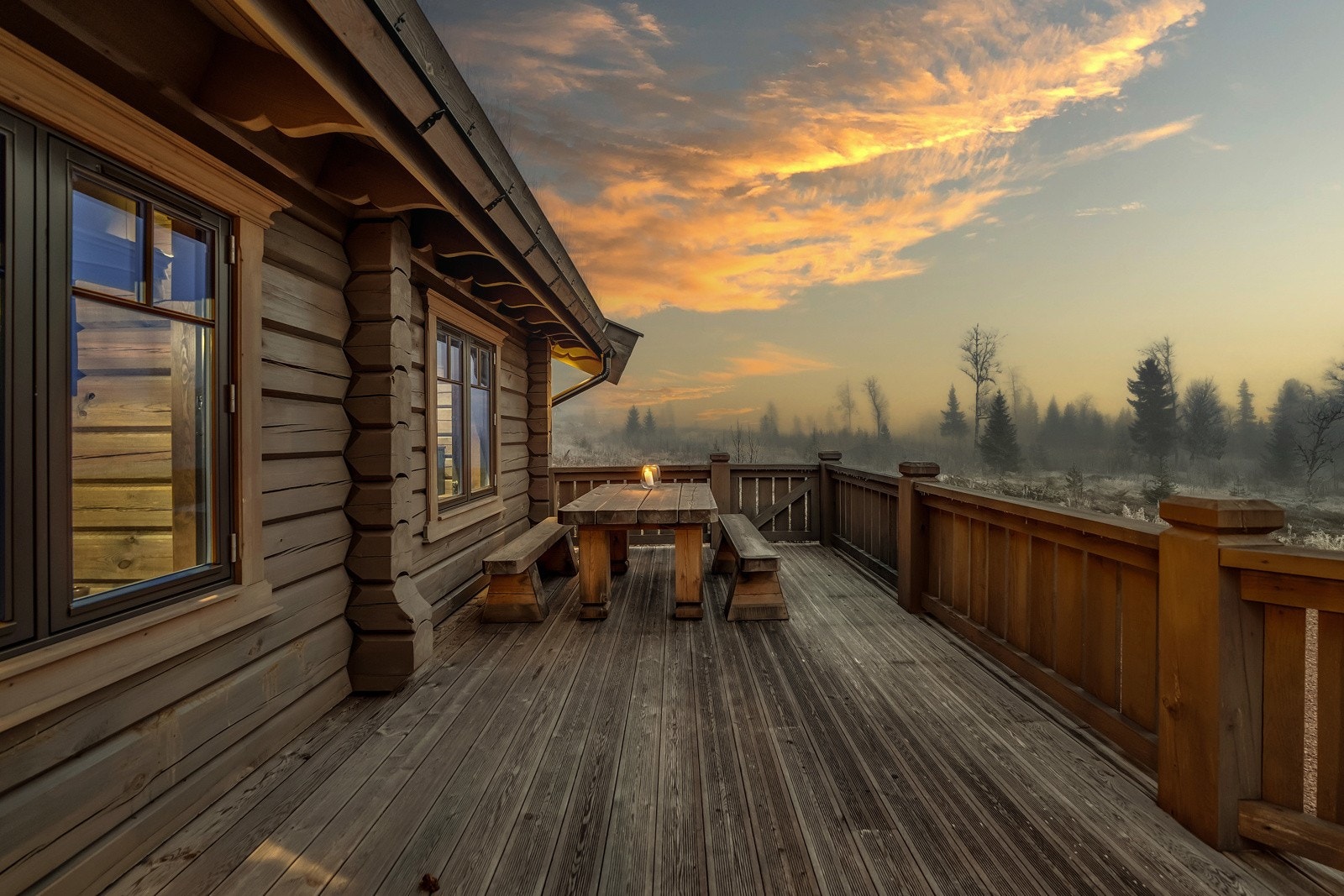 Her har du god plass til diverse utemøbler. Galleribilde