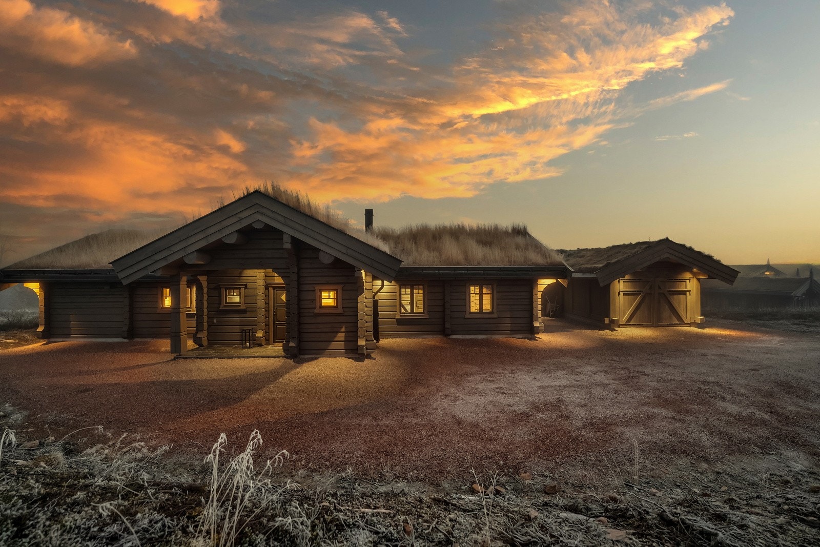 En flott hytte beliggende i Solberglia Hytteområde. Galleribilde