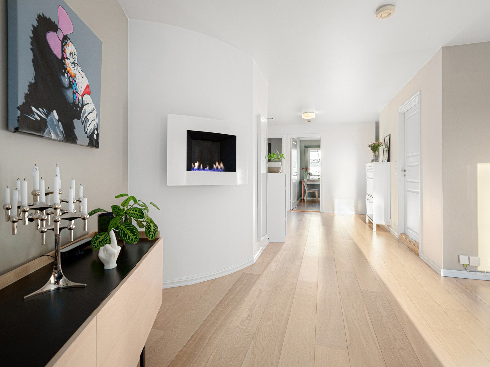 Gulv uten terskler, her kan robotstøvsugeren flyte "fritt" rundt Galleribilde