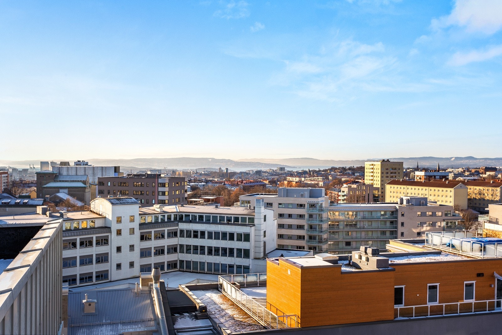 Utsikt takterrasse mot Oslofjorden. Galleribilde