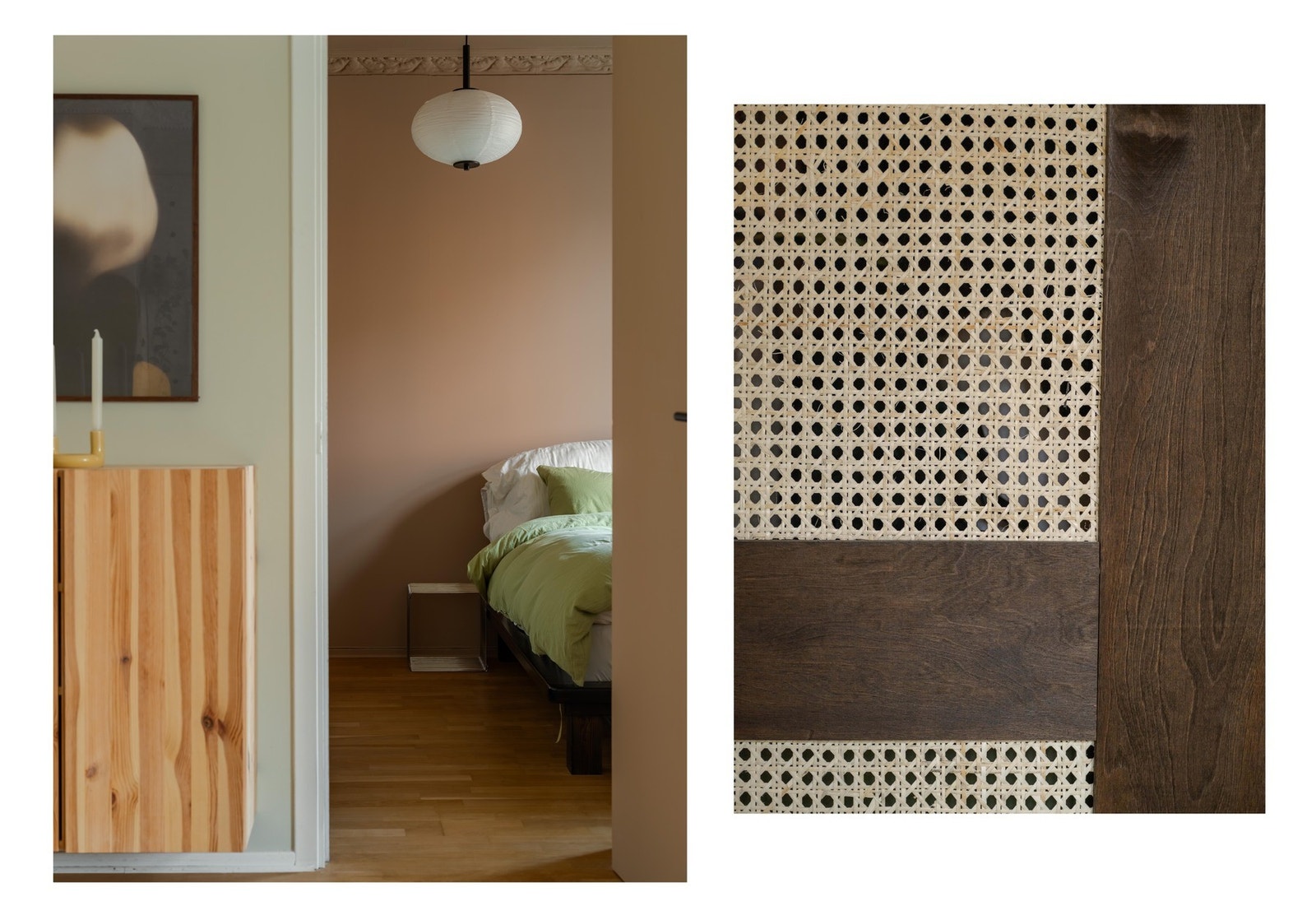 Vi tar turen videre inn på soverommet, som har adkomst fra stuen. Galleribilde